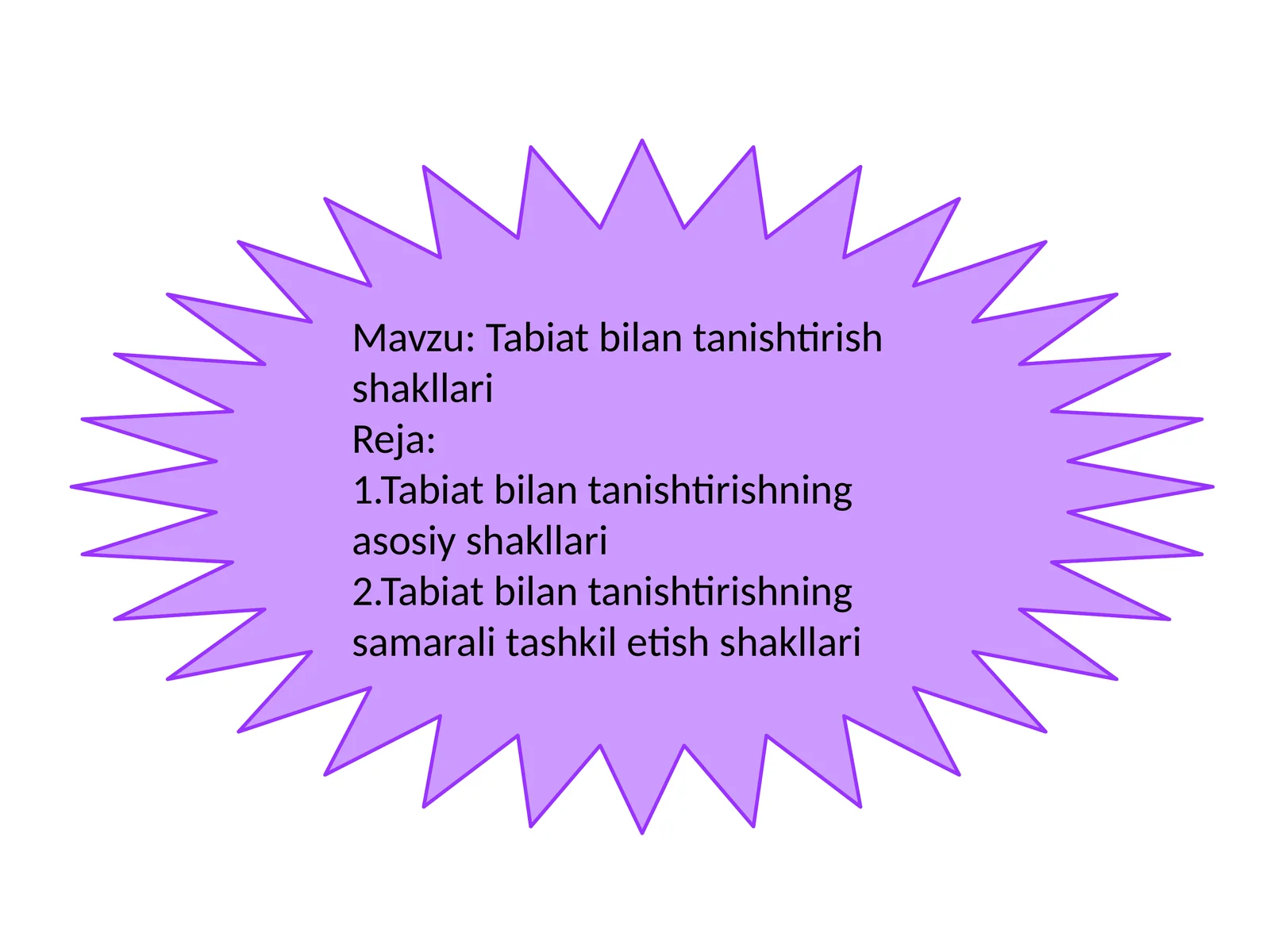 Tabiatbilantanishtirishshakllari