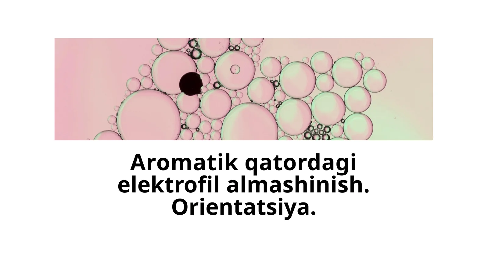 Aromatik qatordagi elektrofil almashinish