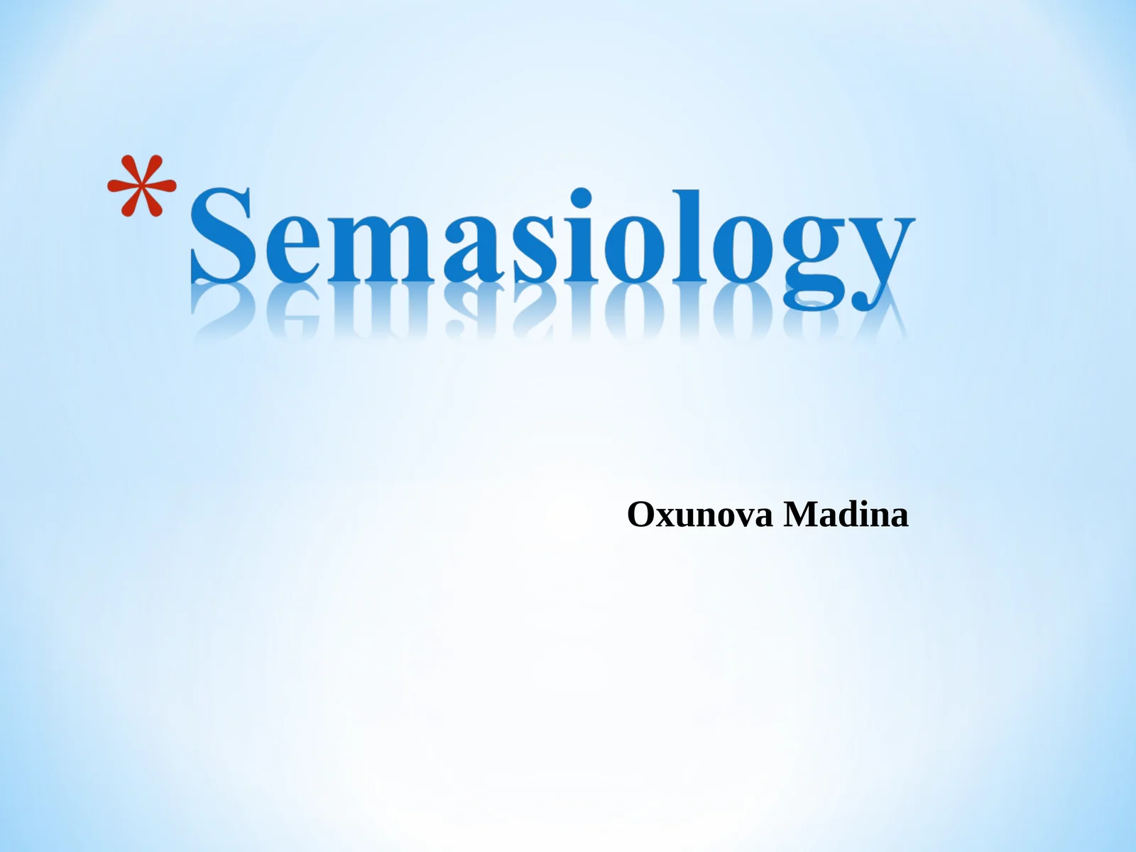 Semasiology