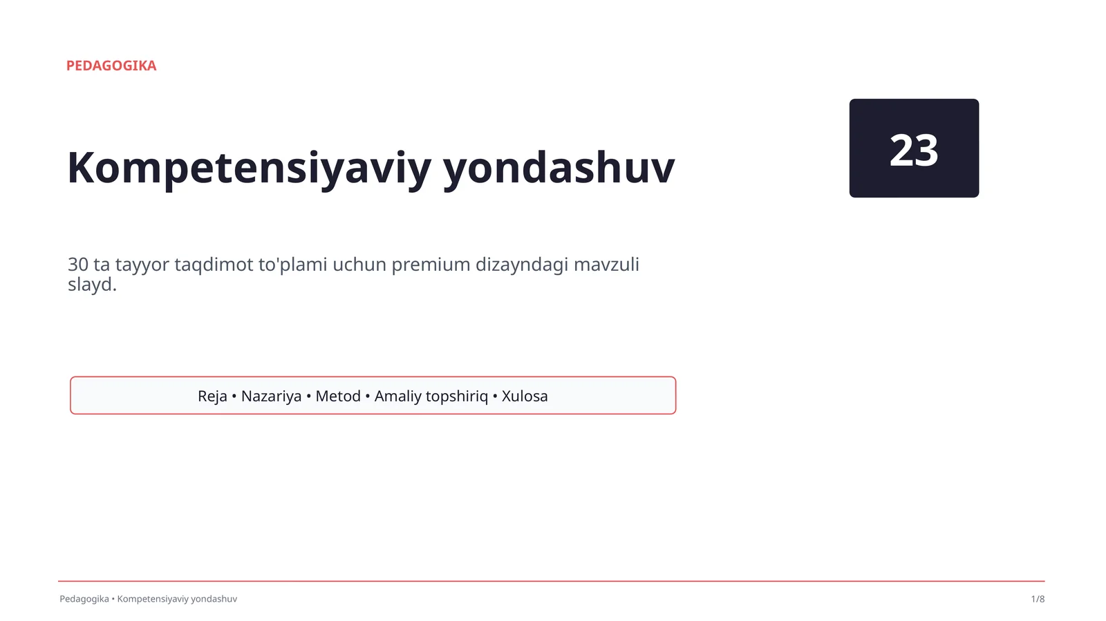 Kompetensiyaviy yondashuv