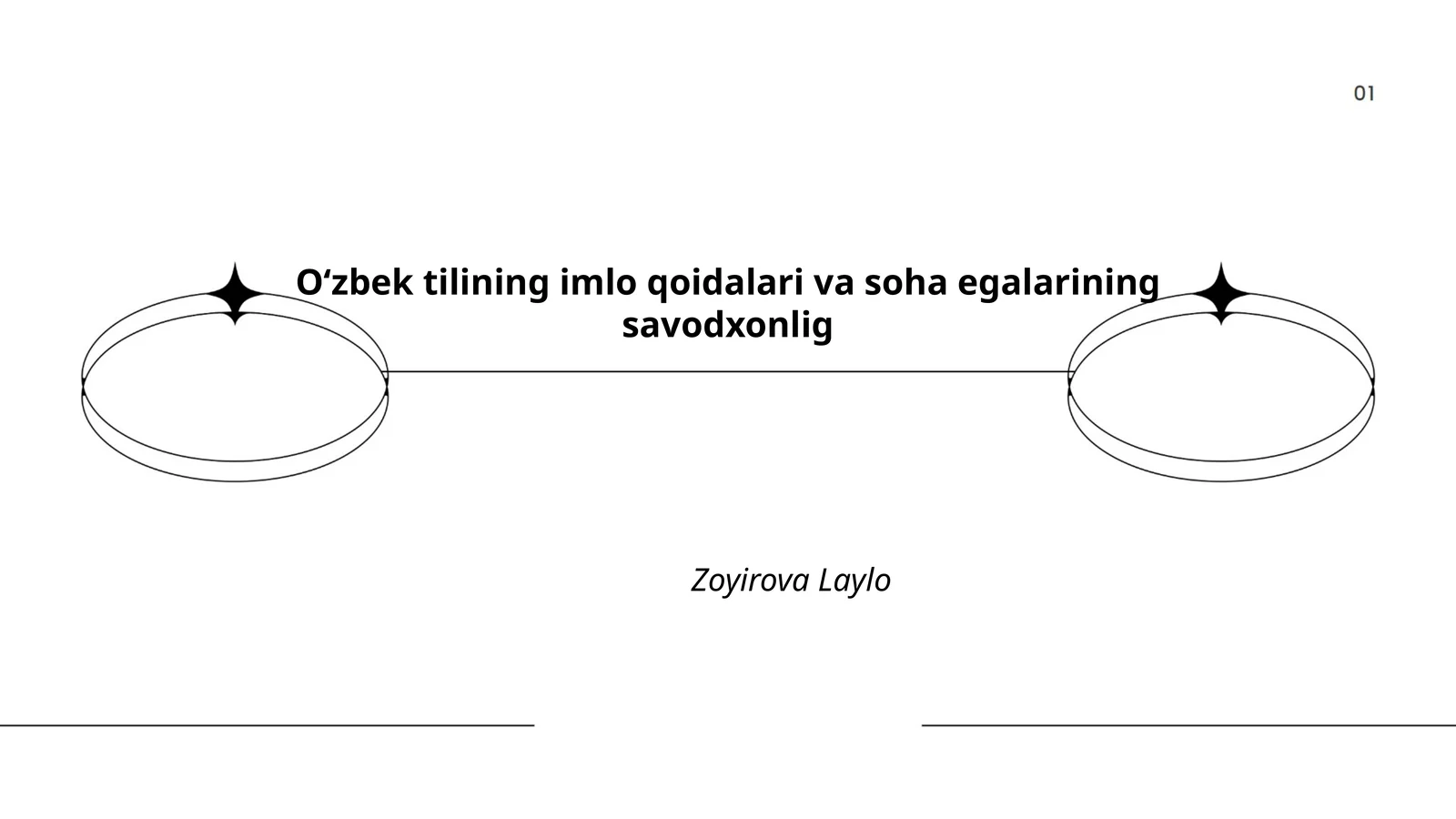 O‘zbek tilining imlo qoidalari va soha egalarining savodxonlig