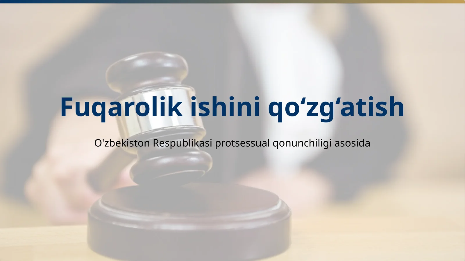 Fuqarolik ishini qo‘zg‘atish