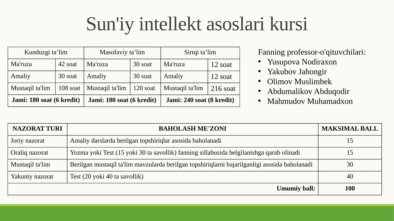 Sun'iy intellekt asoslari