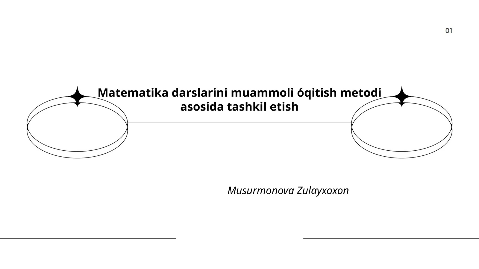 Matematika darslarini muammoli óqitish metodi asosida tashkil etish