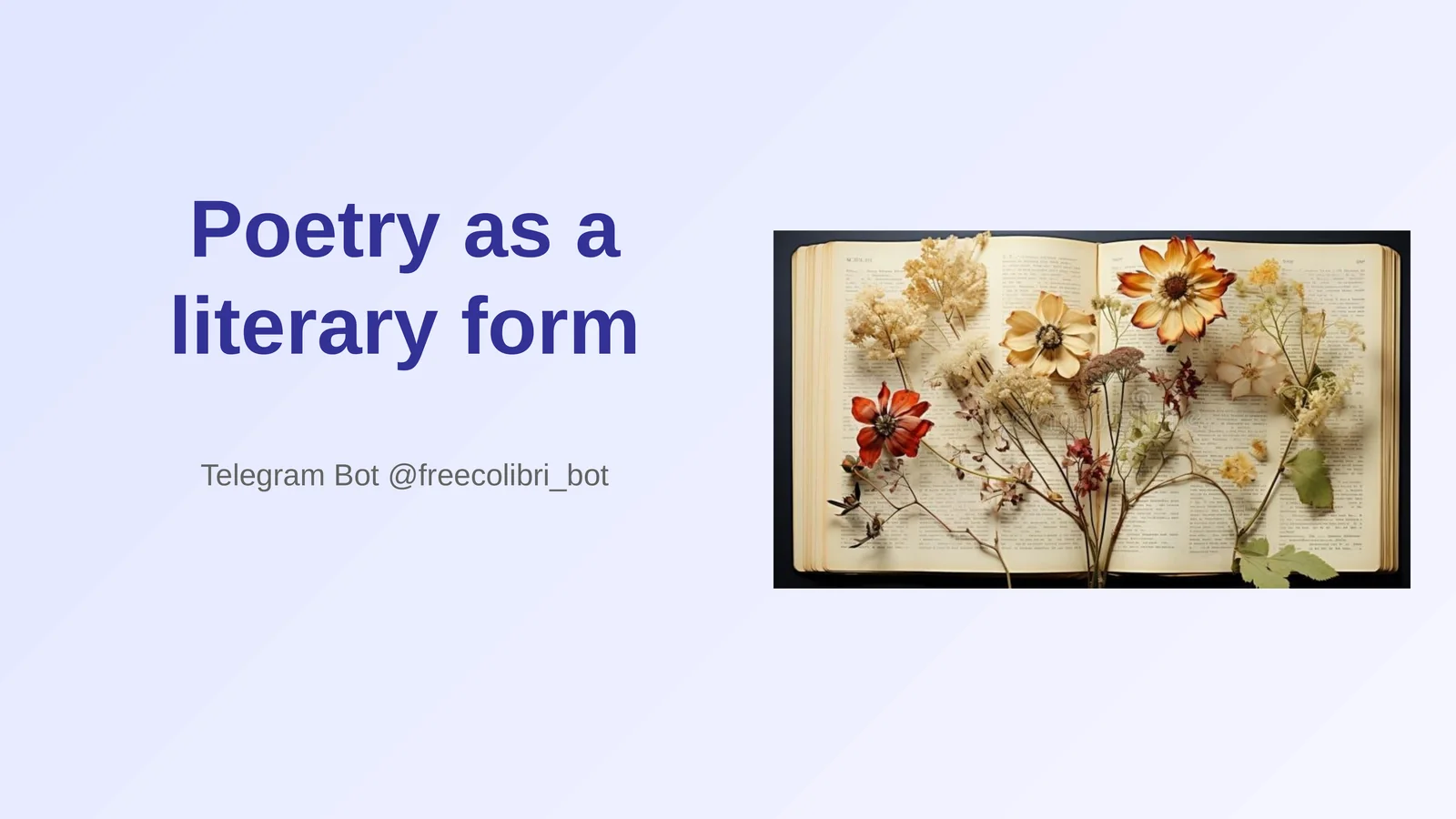 poetry as a literary genre