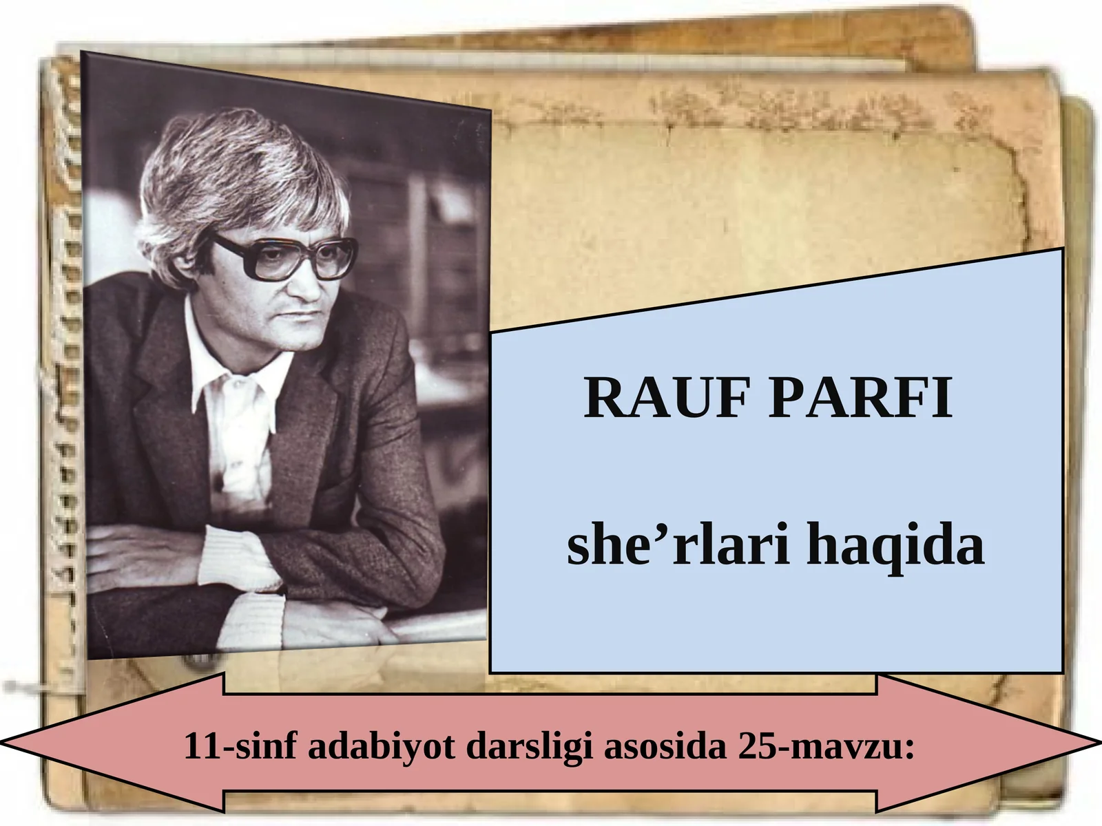 11-sinf Rauf Parfi she'rlari haqida