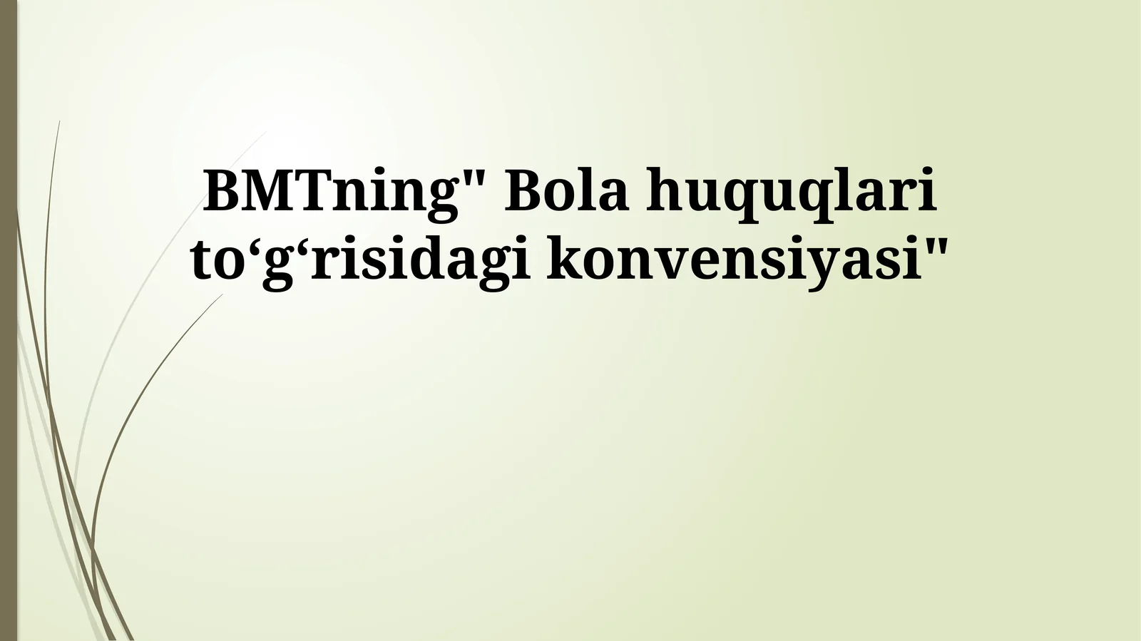 Bolalar Huquqlari Konvensiyasi