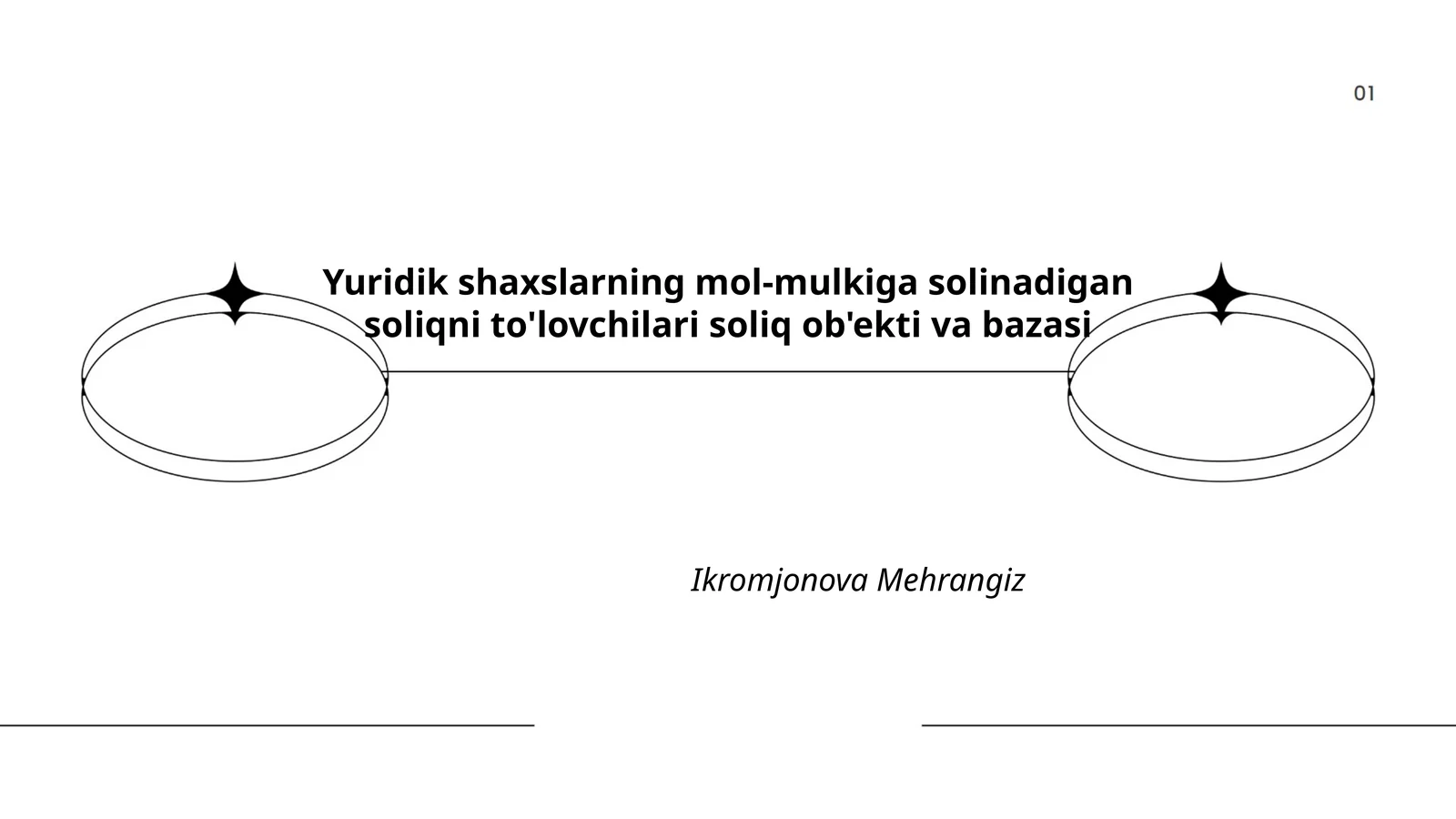 Yuridik shaxslarning mol-mulkiga solinadigan soliqni to'lovchilari soliq ob'ekti va bazasi