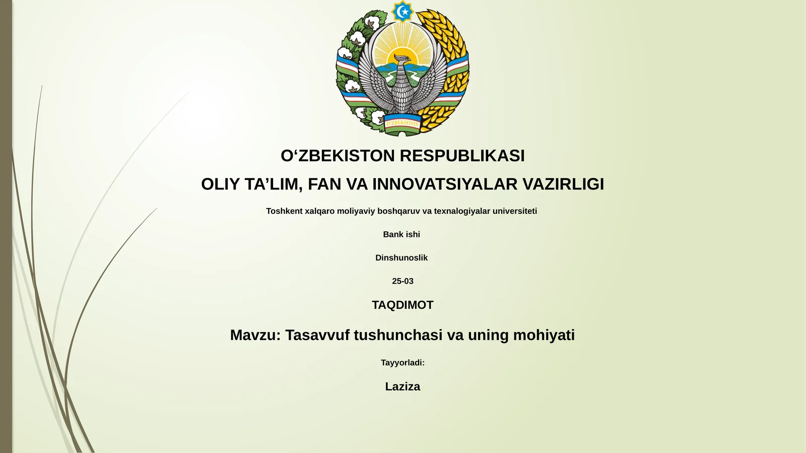Tasavvuf tushunchasi va uning mohiyati