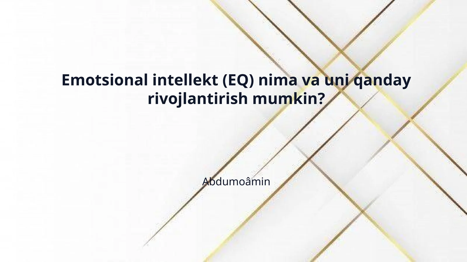 Emotsional intellekt (EQ) nima va uni qanday rivojlantirish mumkin?
