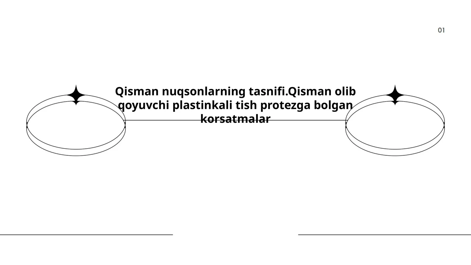 Qisman nuqsonlarning tasnifi.Qisman olib qoyuvchi plastinkali tish protezga bolgan korsatmalar