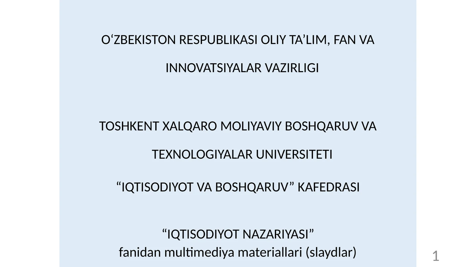 Iqtisodiyotning siklligi