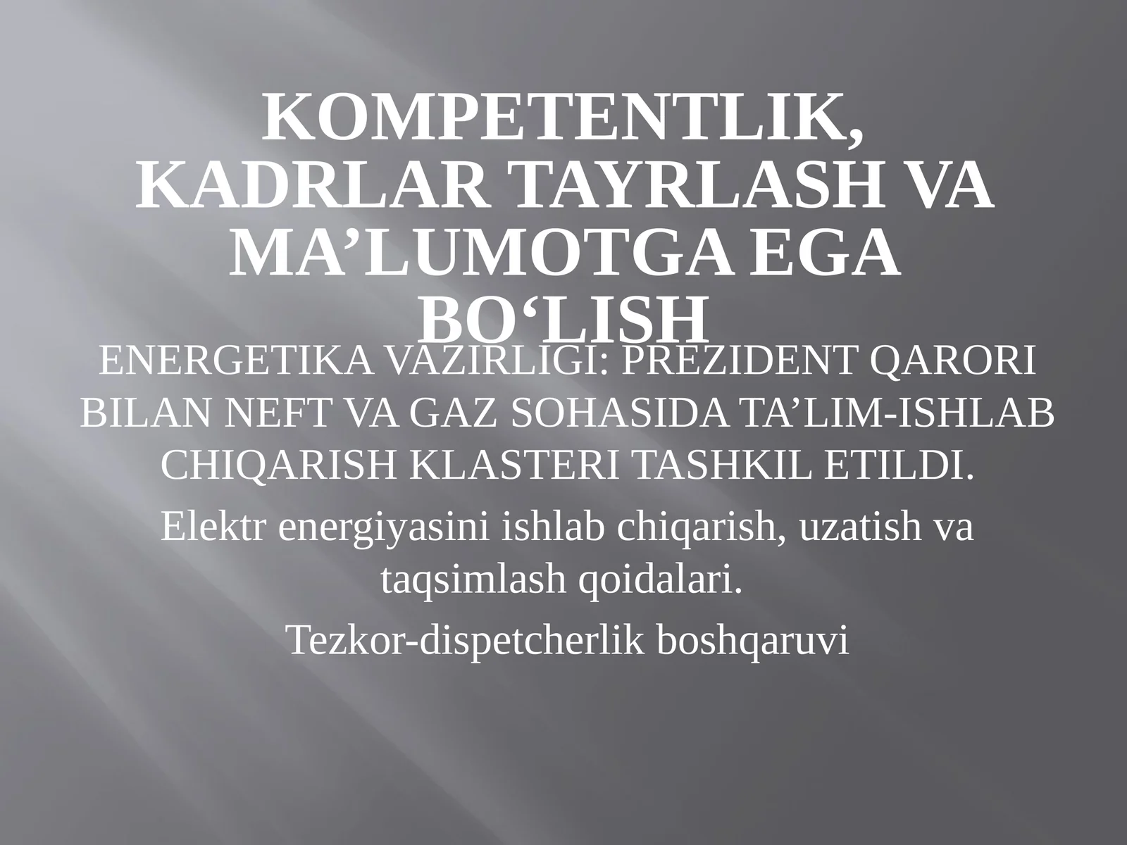 NEFT VA GAZ SOHASIDA TA’LIM-ISHLAB CHIQARISH KLASTERI TASHKIL ETILDI
