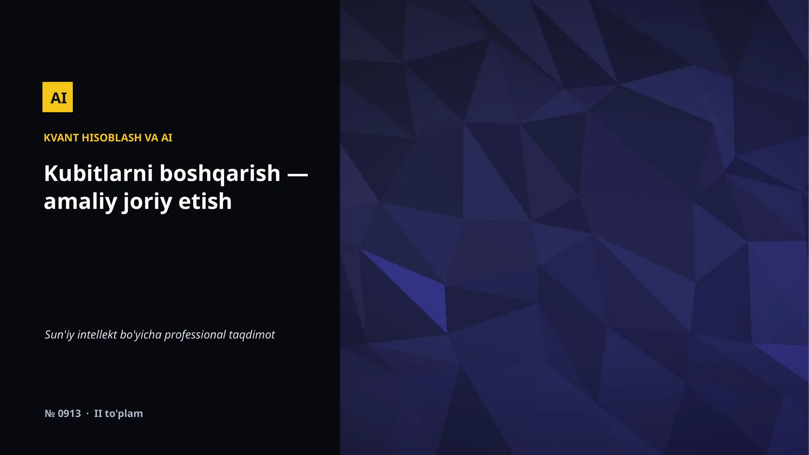 KVANT HISOBLASH VA AI