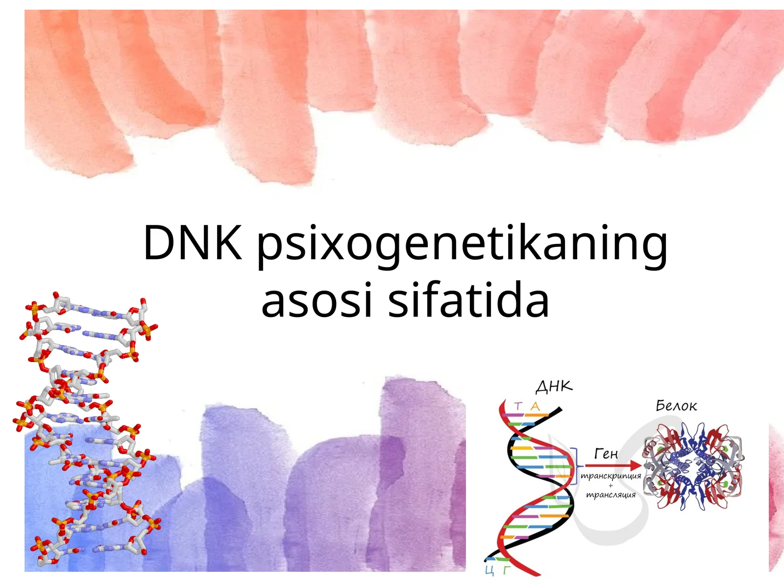 DNK psixogenetikaning asosi sifatida
