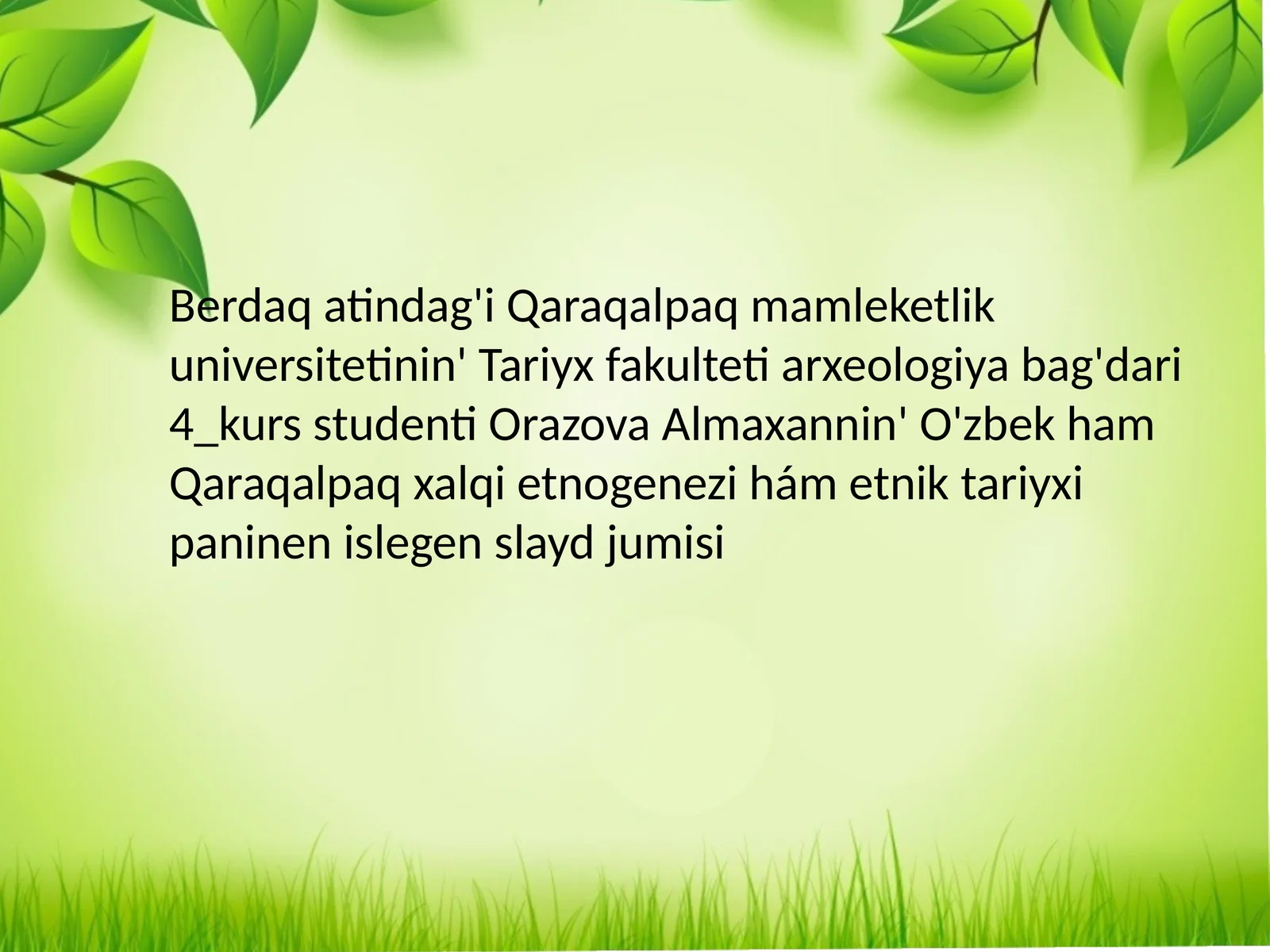 O'zbek atamasi haqqında pikirler