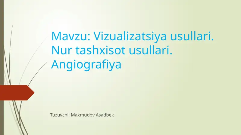 Vizualizatsiya usullari