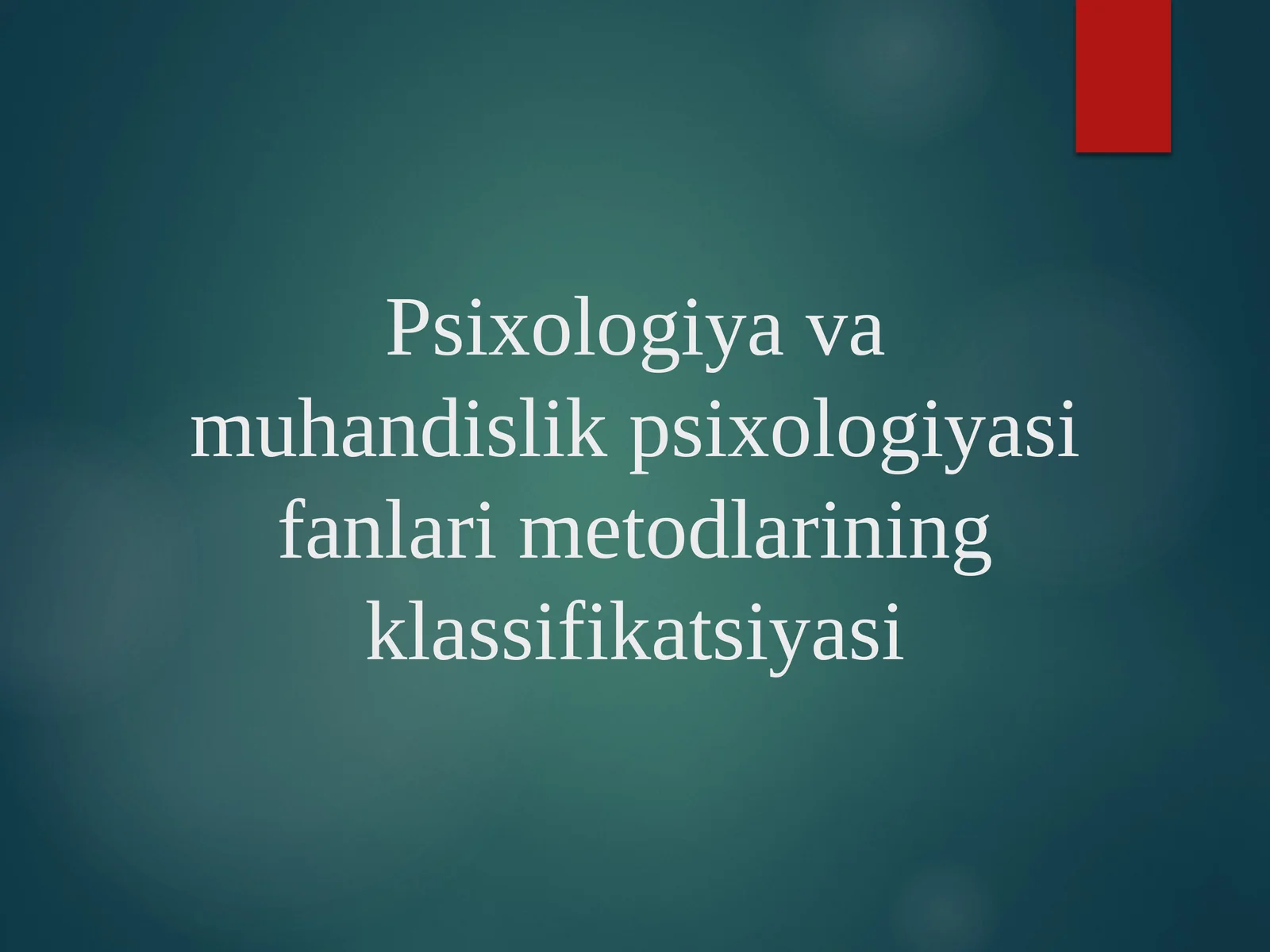 Psixologiya va muhandislik psixologiyasi fanlari metodlarining klassifikatsiyasi
