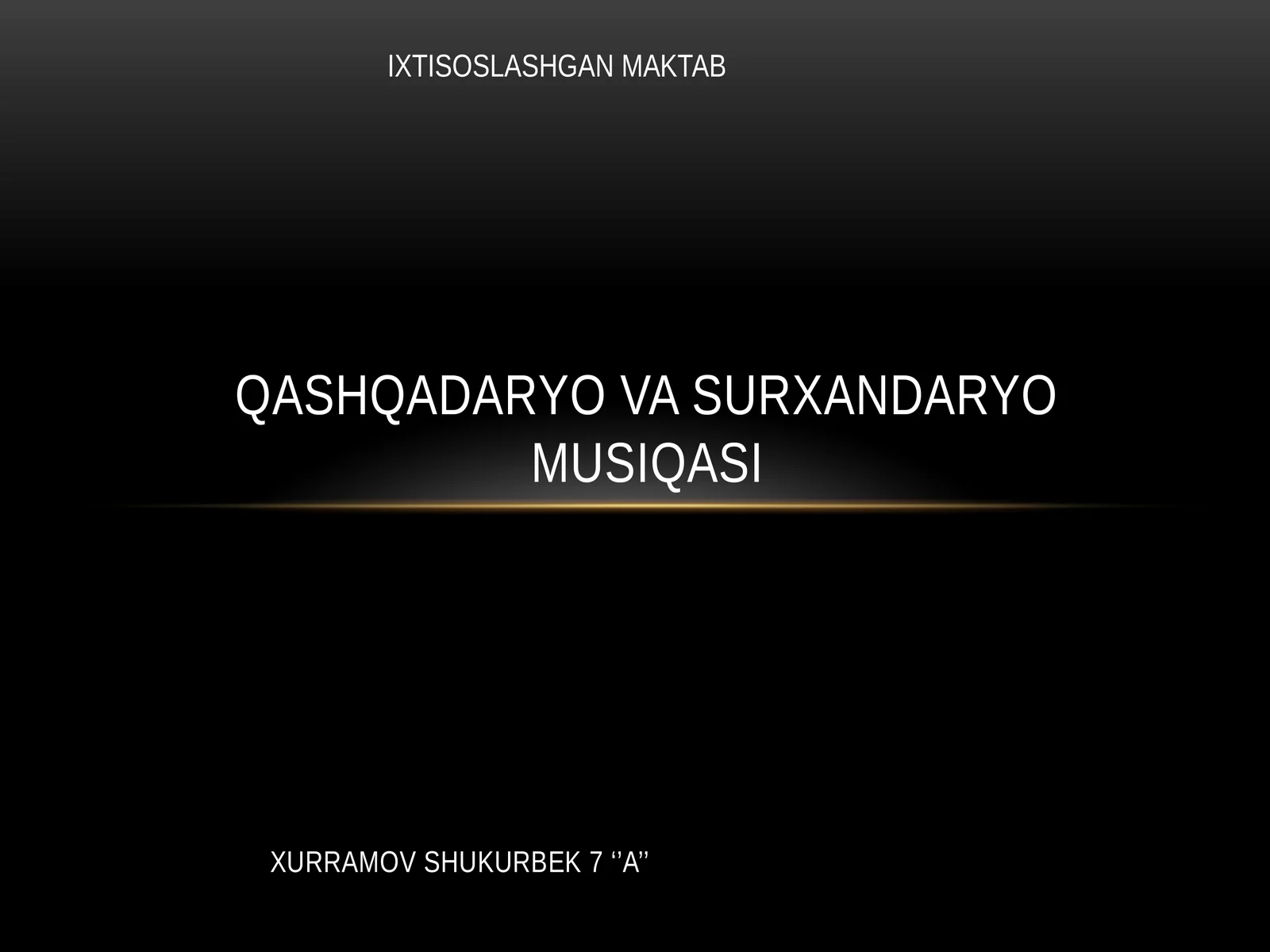 QASHQADARYO VA SURXANDARYO MUSIQASI