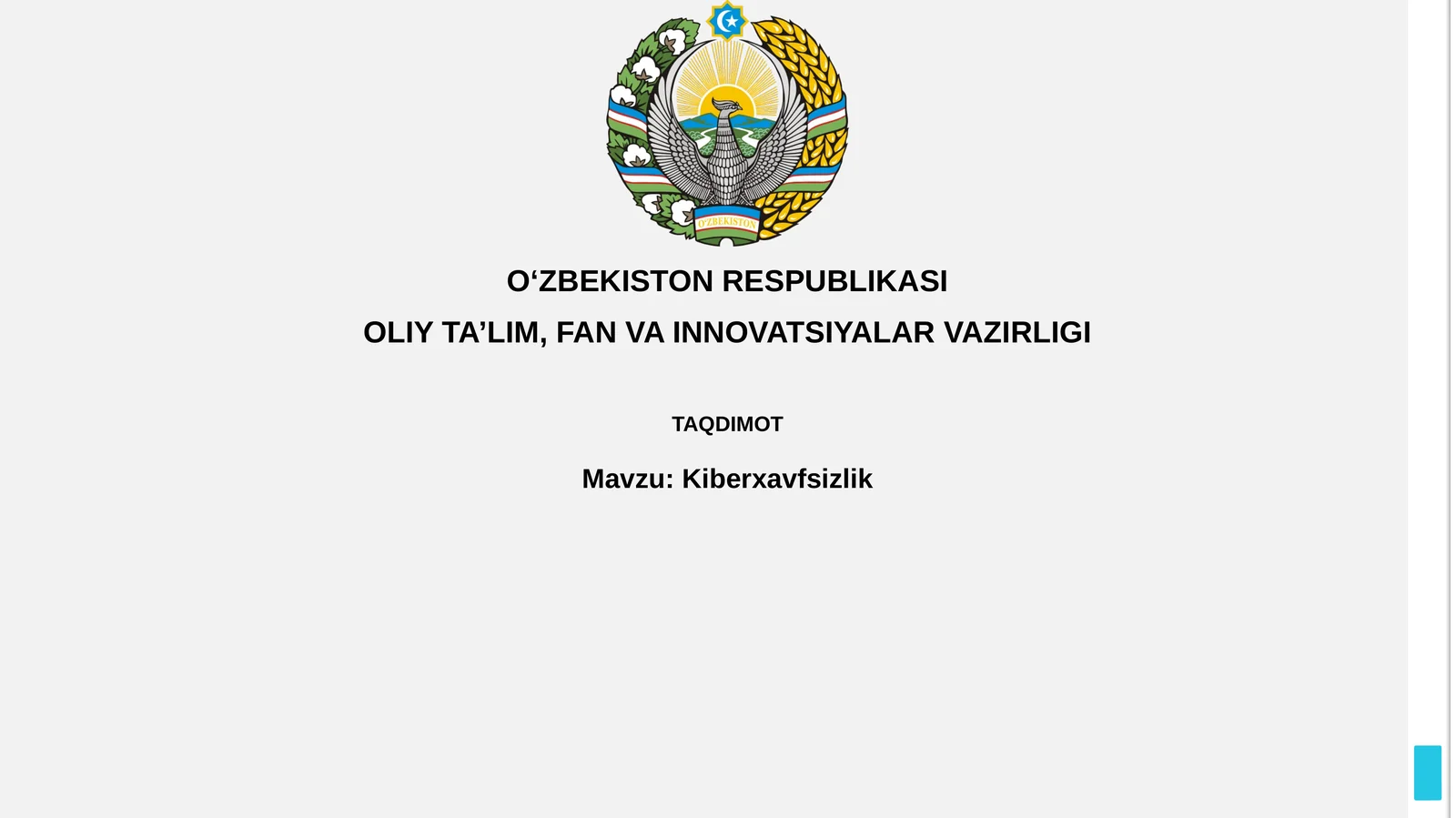 Kiberxavfsizlik