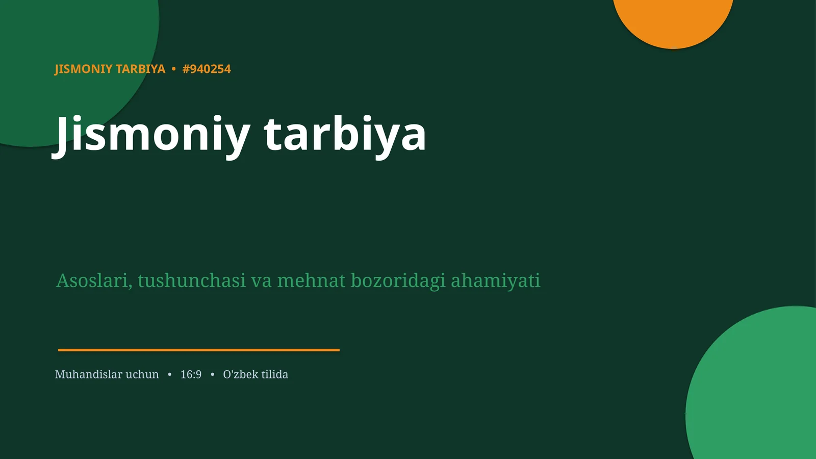 Jismoniy tarbiya