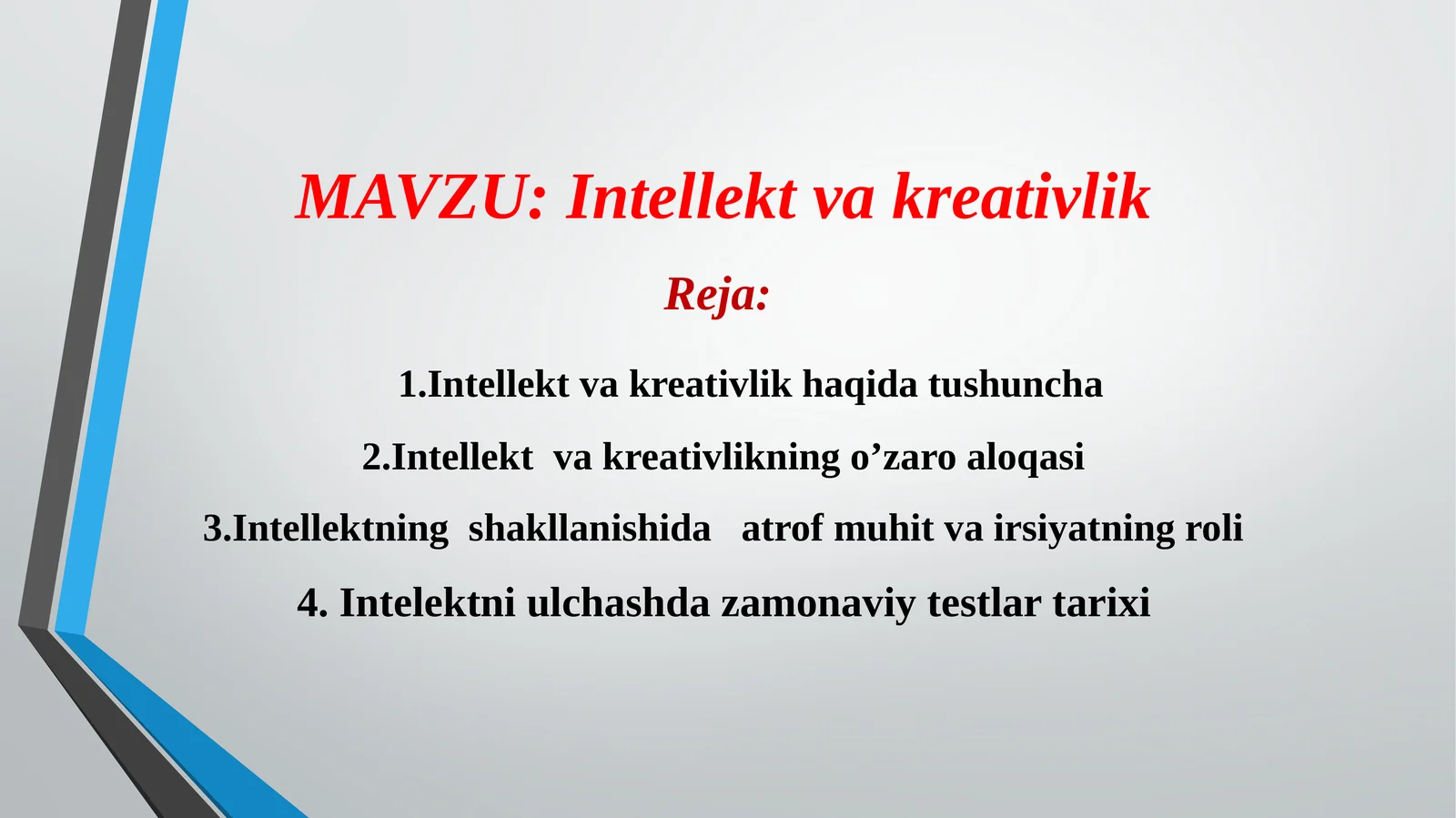 Intellekt va kreativlik