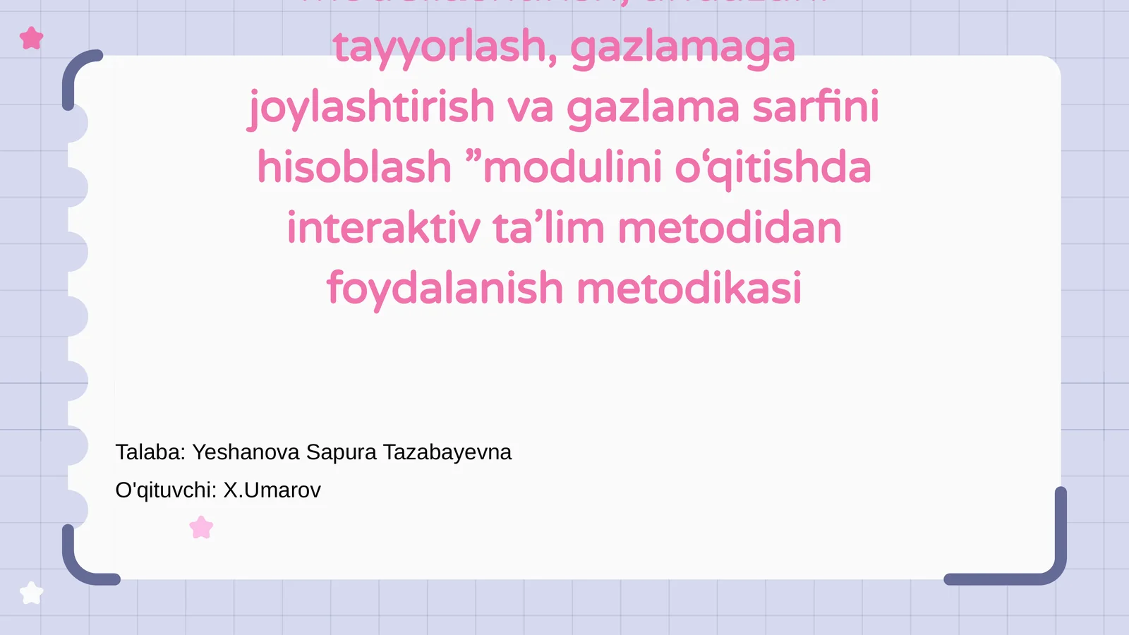Ayollar ko‘ylagini modellashtirish