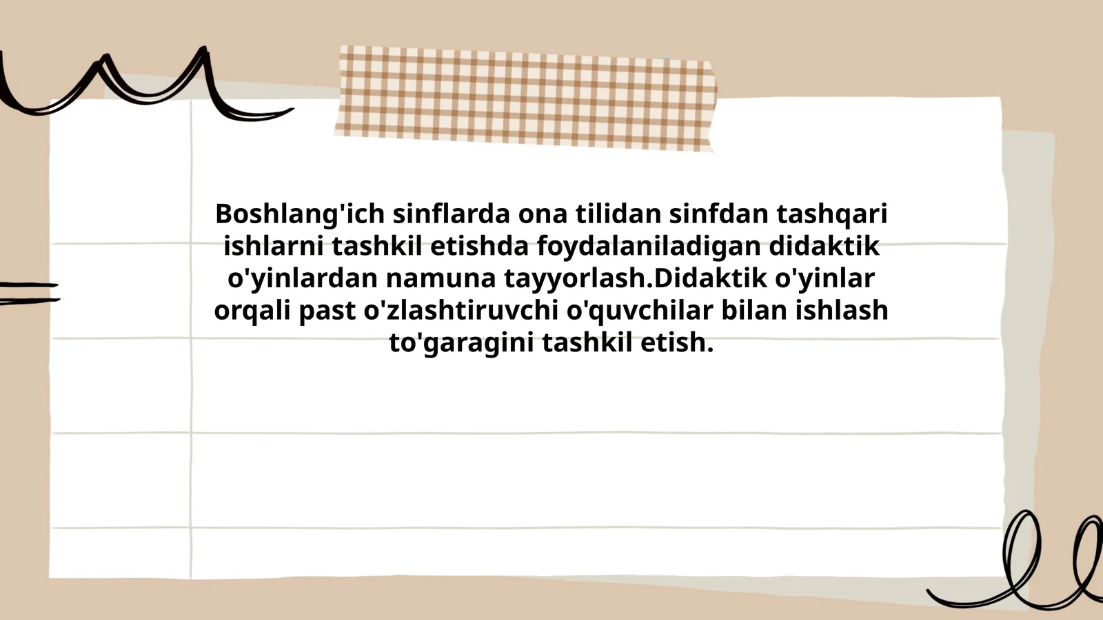 Didaktik o'yinlar