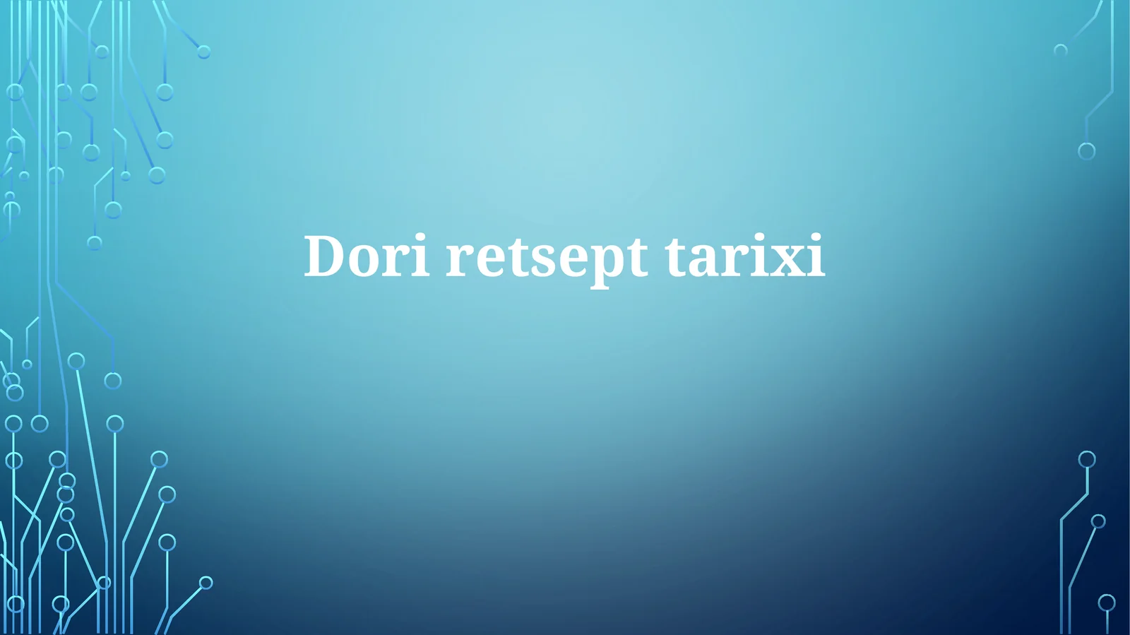 Doriretsepttarixi