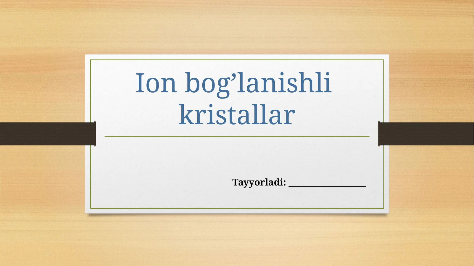 Ion bogʻlanishli kristallar