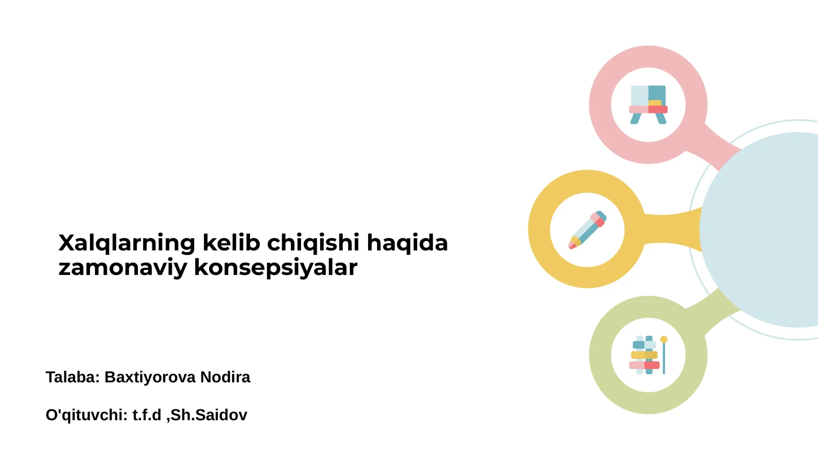 Xalqlarning kelib chiqishi haqida zamonaviy konsepsiyalar