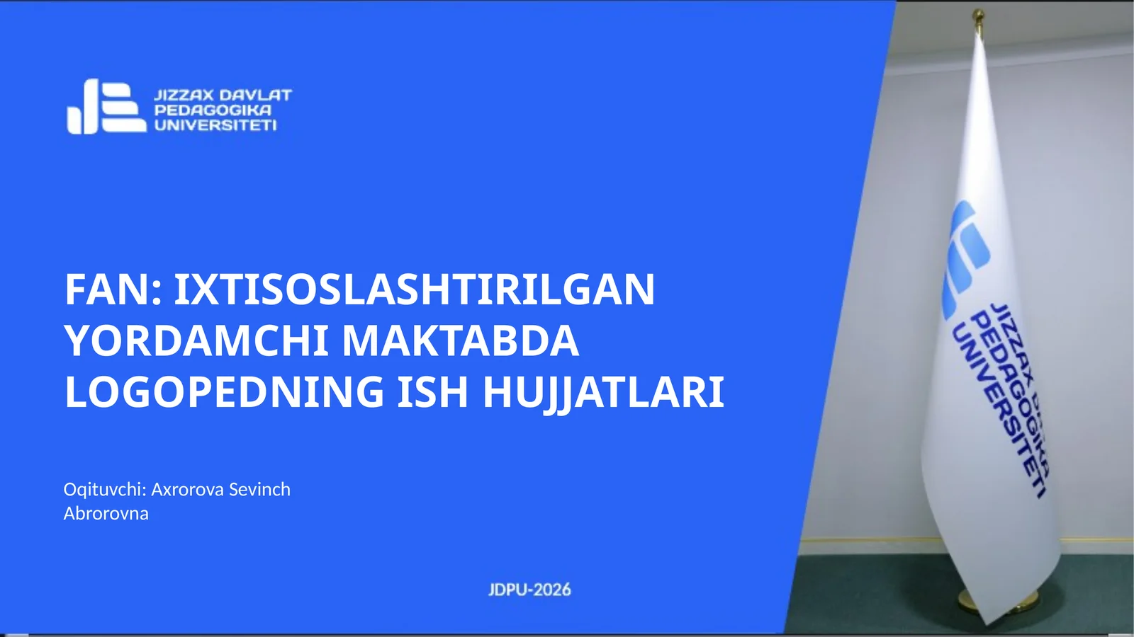 IMKONIYATI CHEKLANGAN BOLALARDA NUTQ RIVOJLANISHI XUSUSIYATLARI