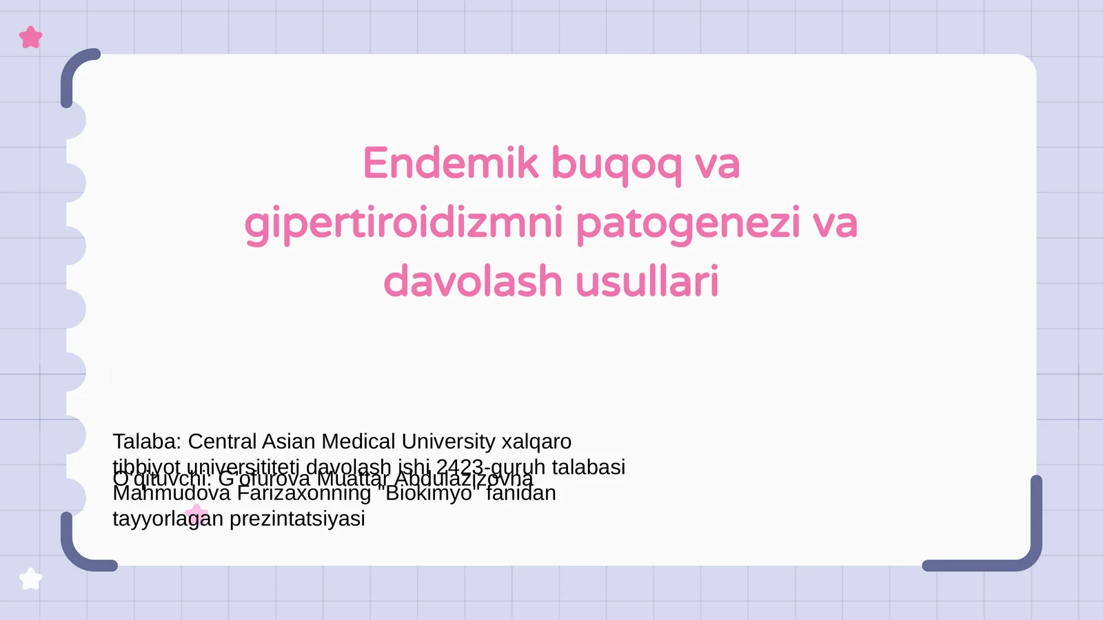 Endemik buqoq va gipertiroidizmni patogenezi va davolash usullari