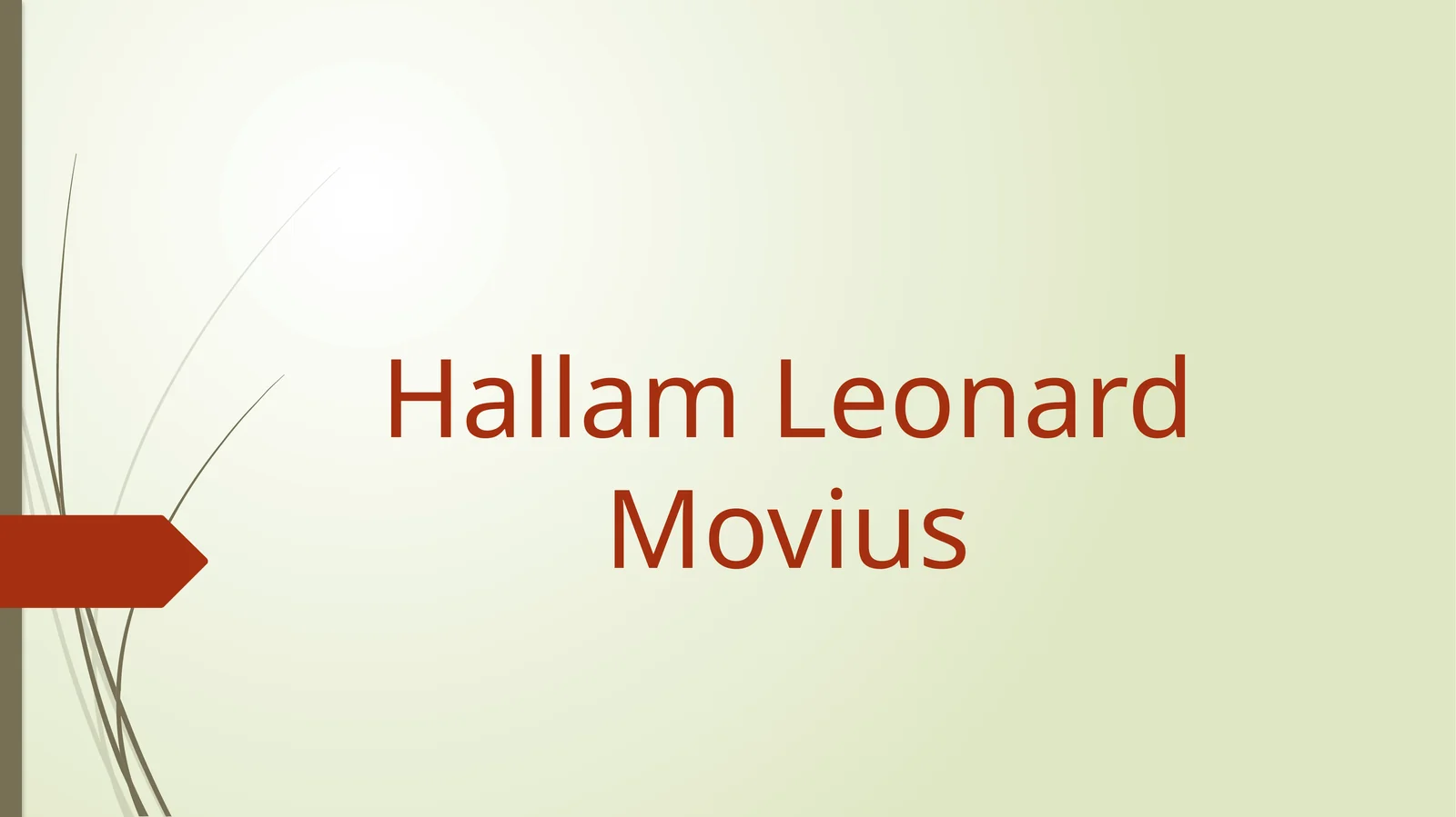 Hallam Leonard Movius