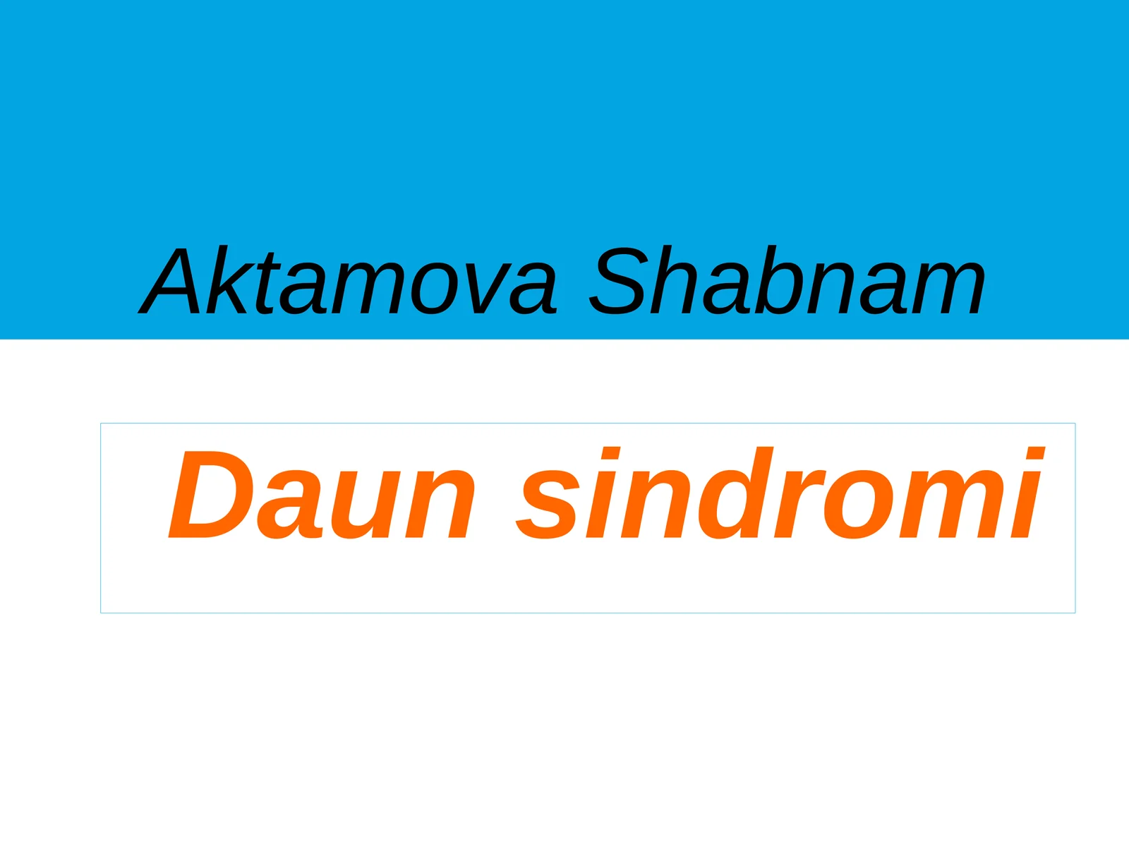Daunsindromi