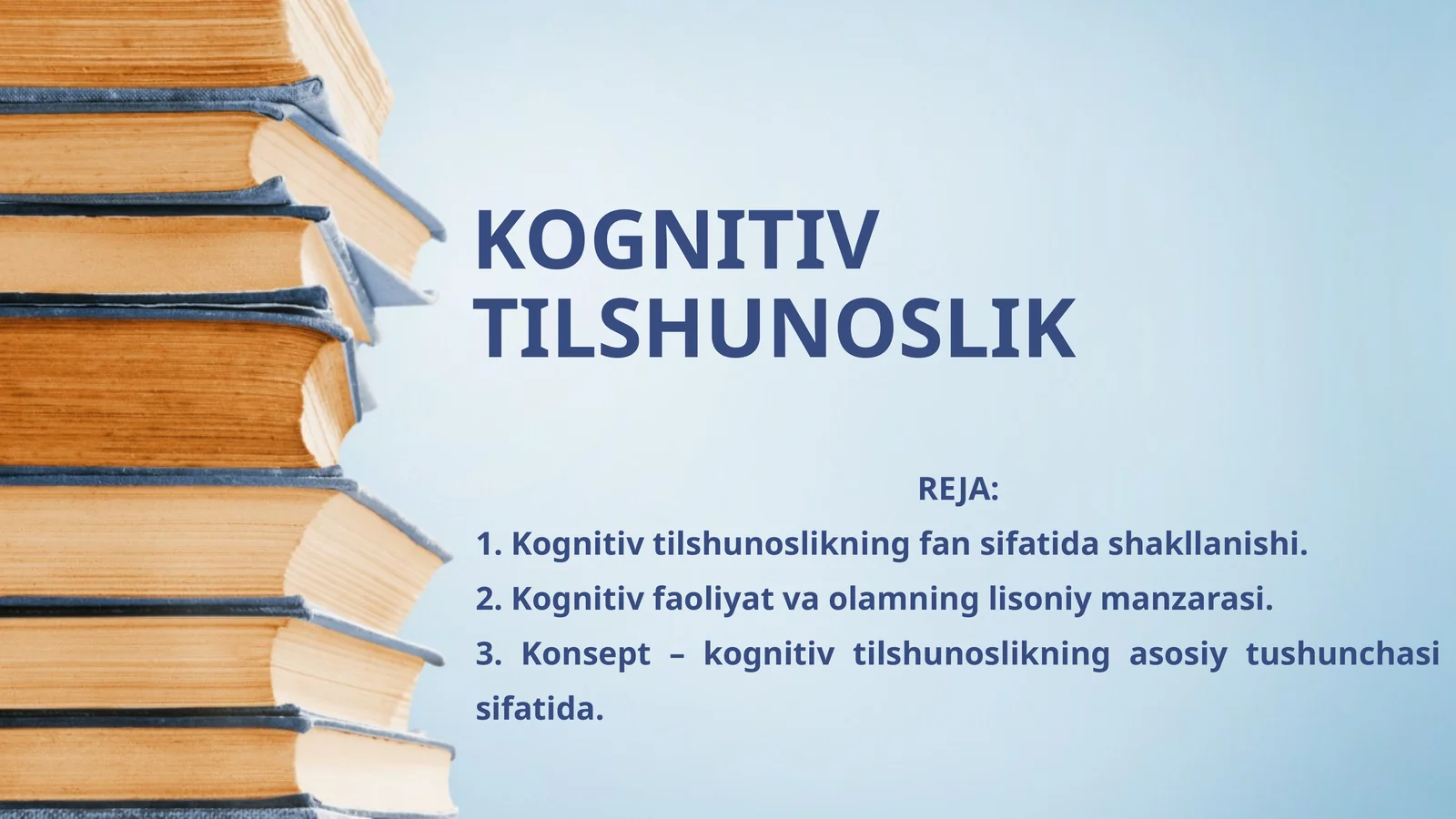 KOGNITIV TILSHUNOSLIK