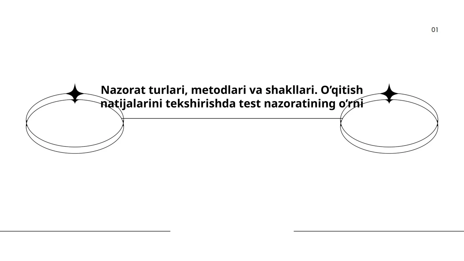 Nazorat turlari, metodlari va shakllari. O’qitish natijalarini tekshirishda test nazoratining o’rni