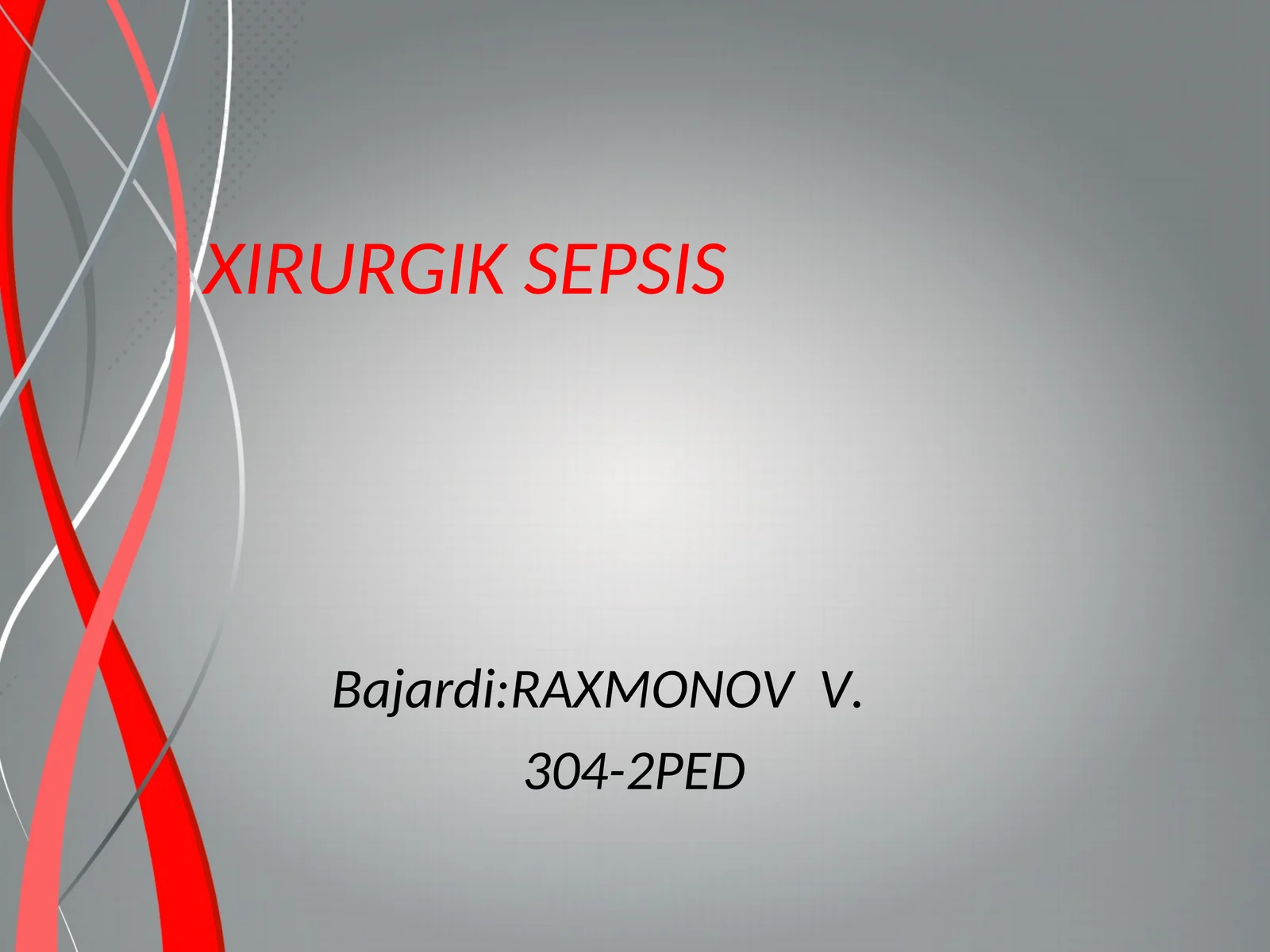 XIRURGIK SEPSIS