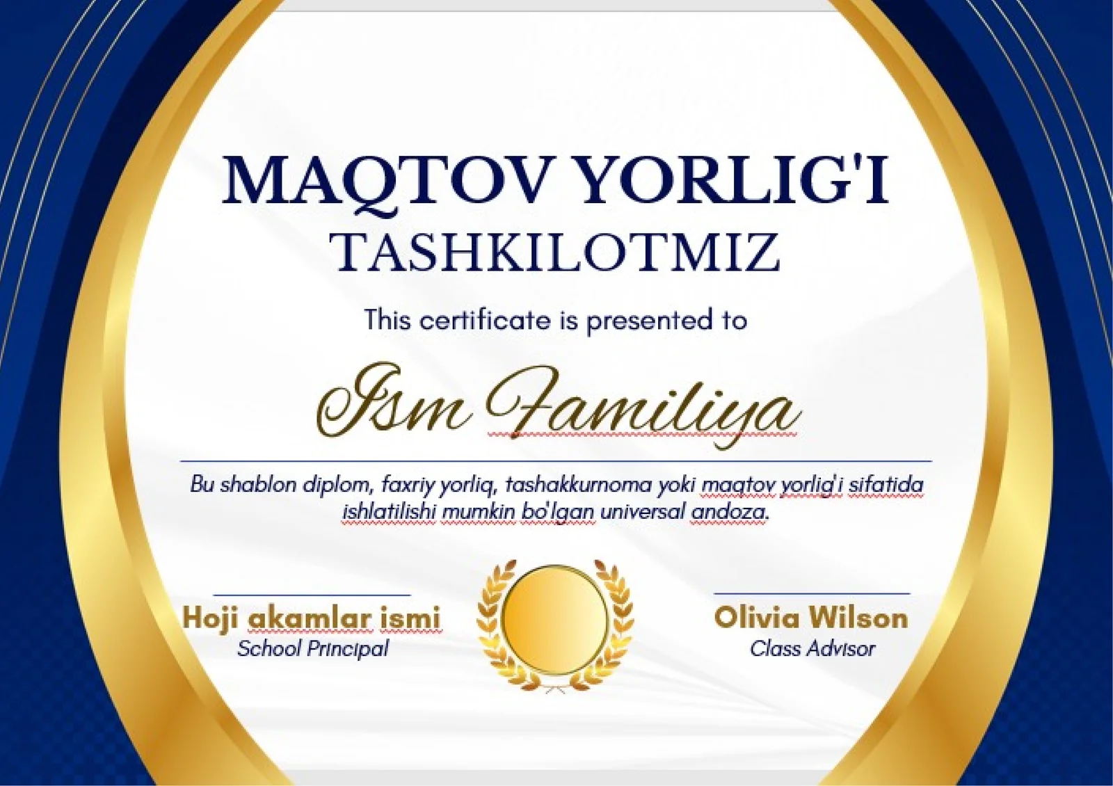 MAQTOV YORLIG'I