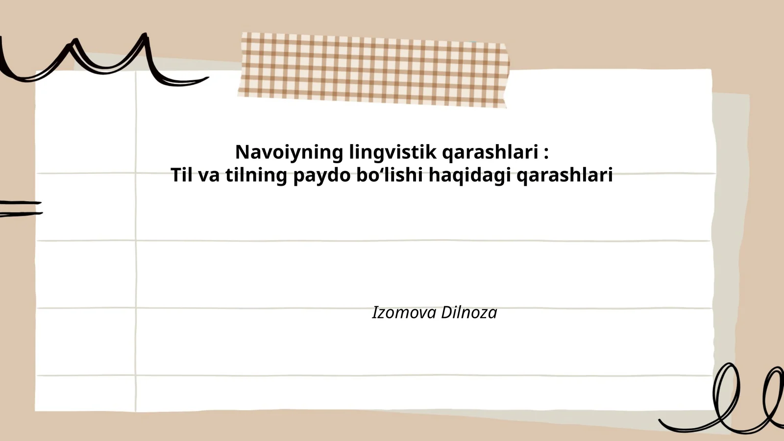 Navoiyning lingvistik qarashlari