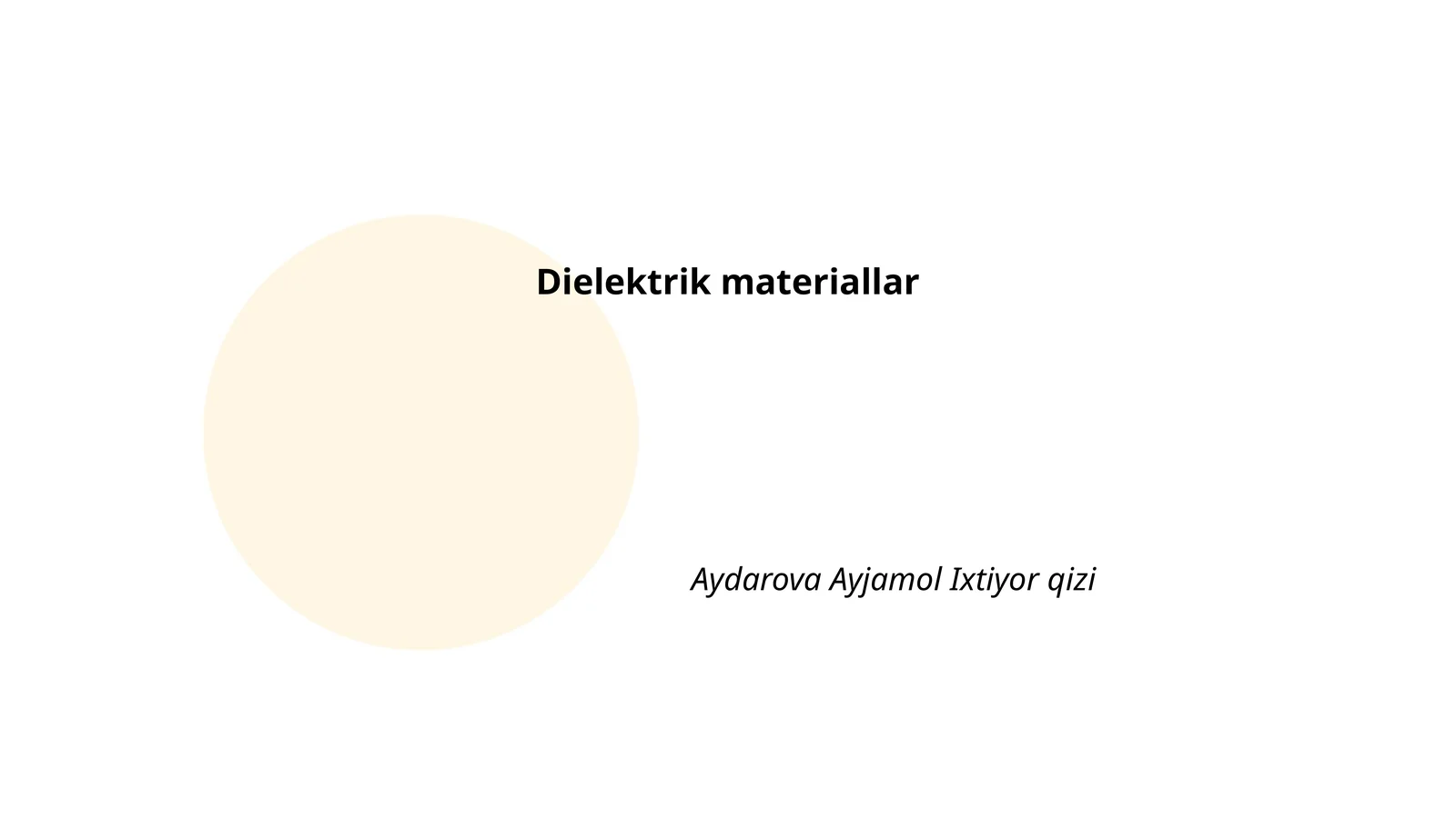 Dielektrik materiallar