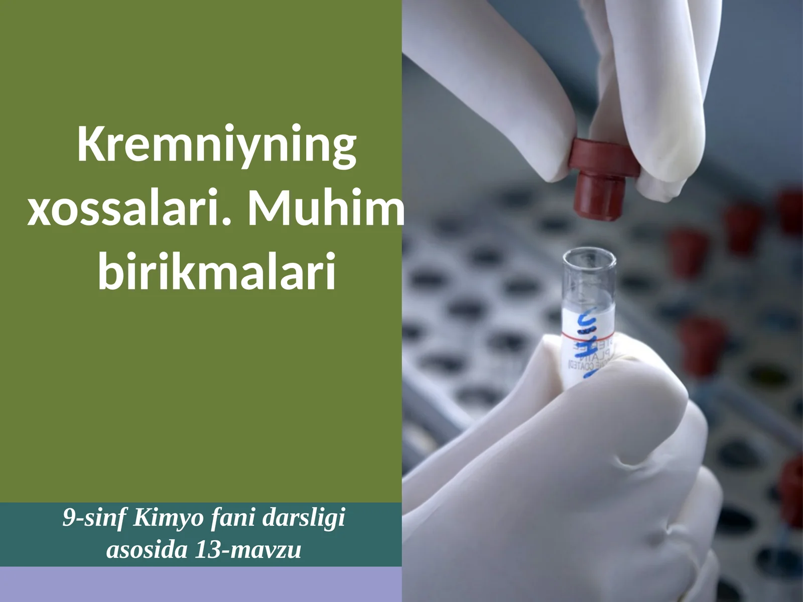 Kremniyning xossalari