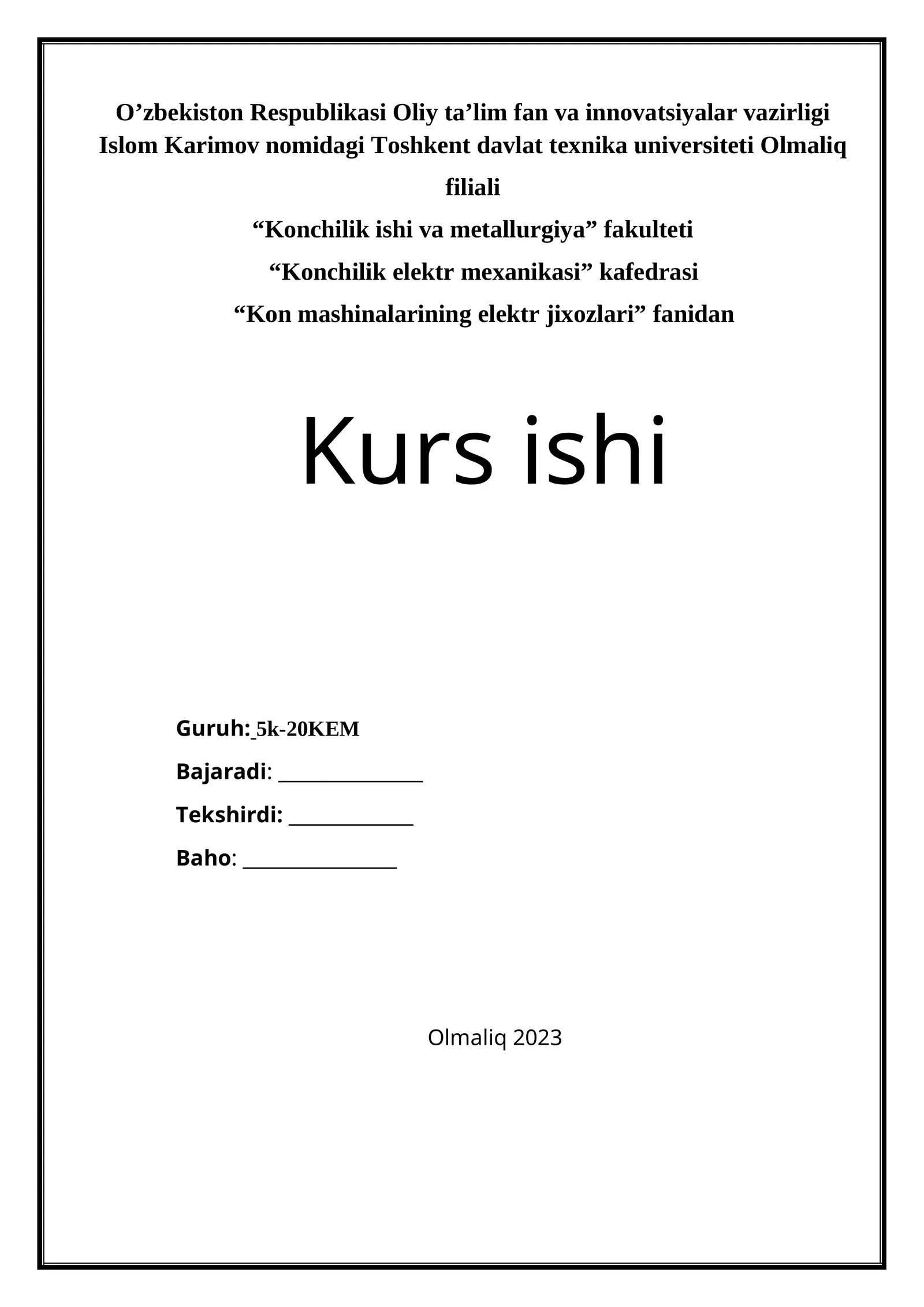Kon mashinalarining elektr jixozlari