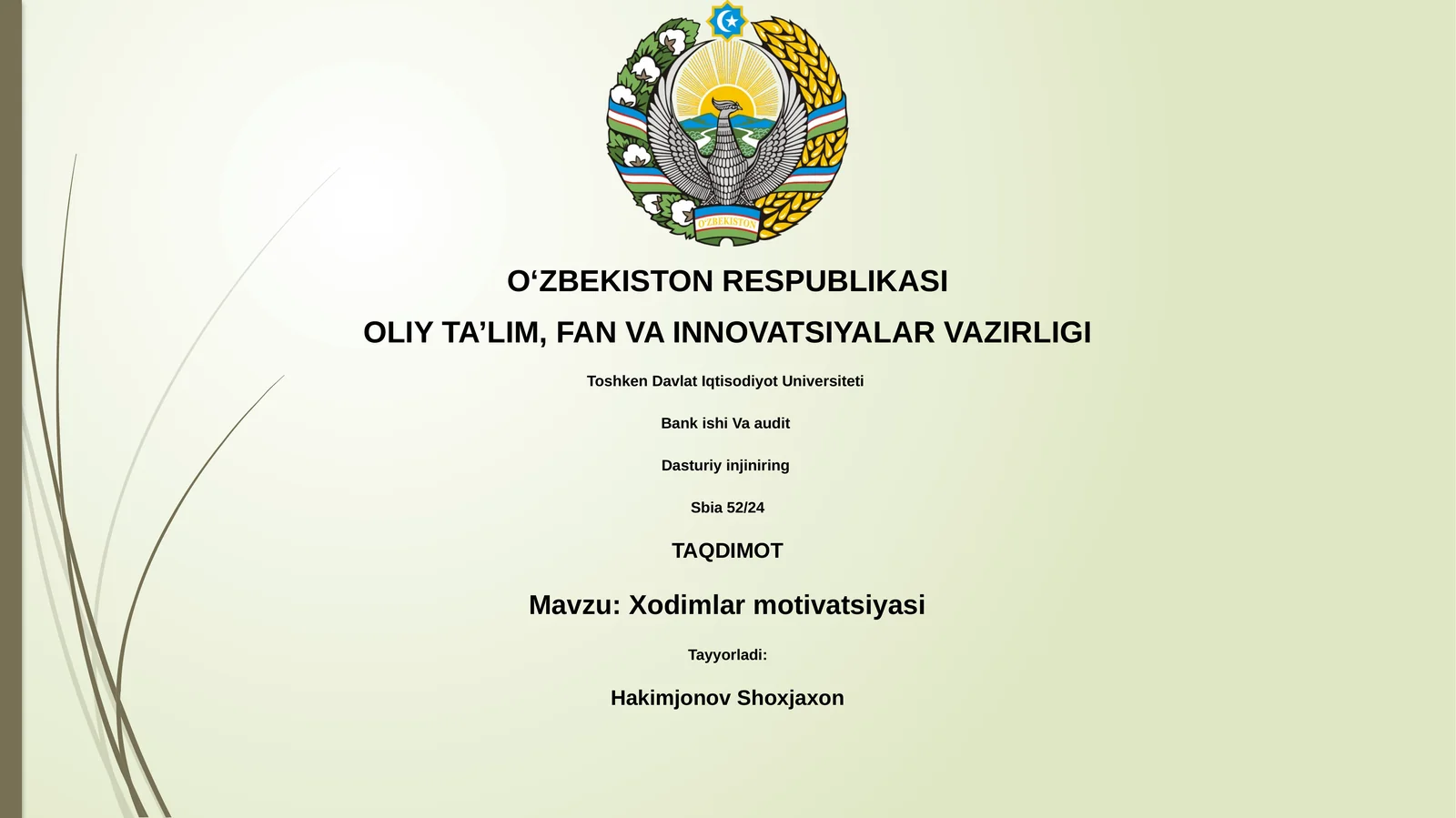 Xodimlar motivatsiyasi