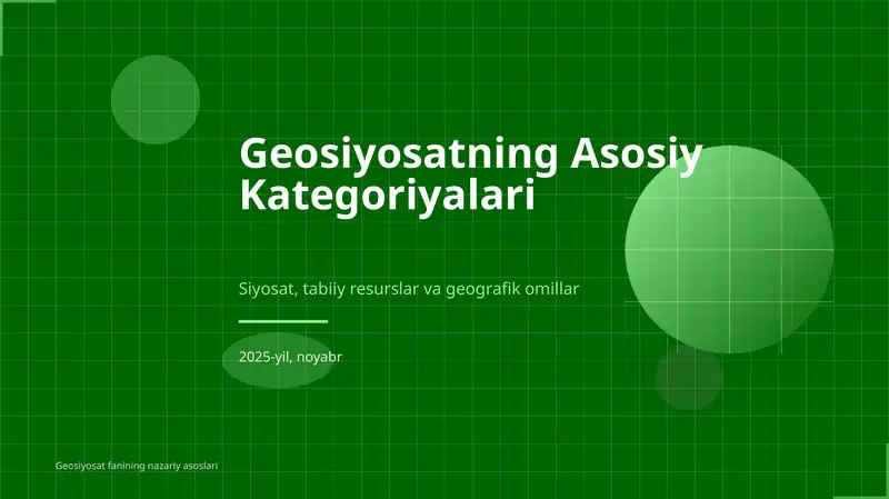 Geosiyosiy kategoriyalar