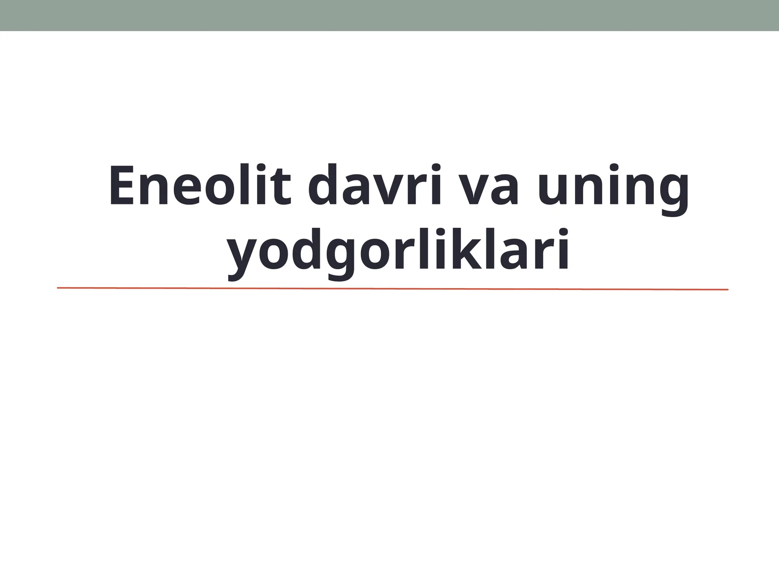 Eneolit davri