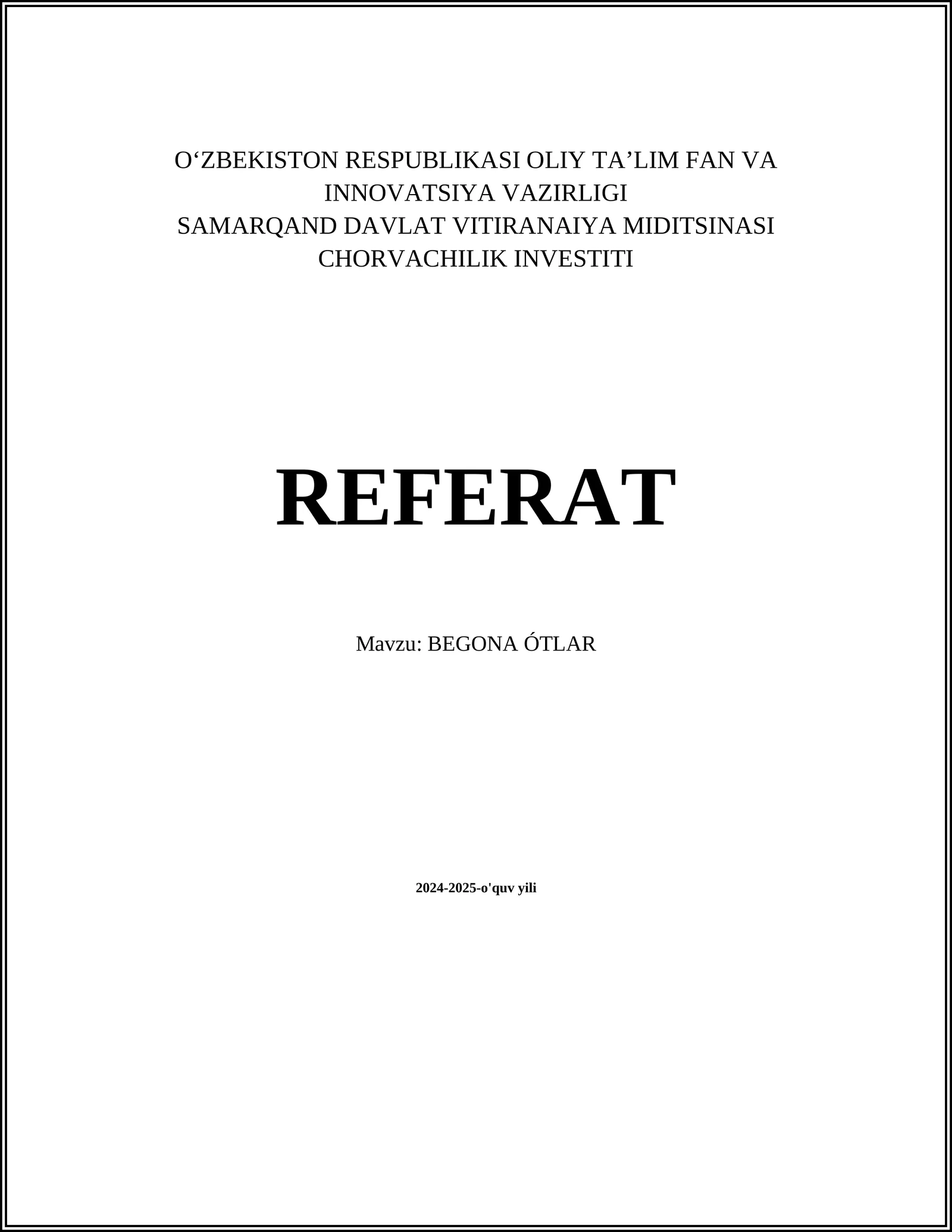 BEGONA ÓTLAR