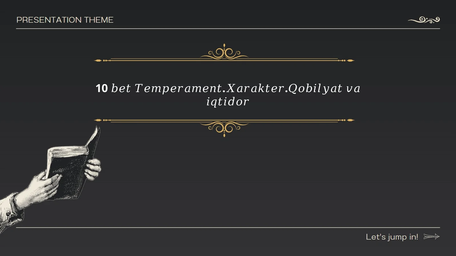 Temperaturing xarakterga ta'siri