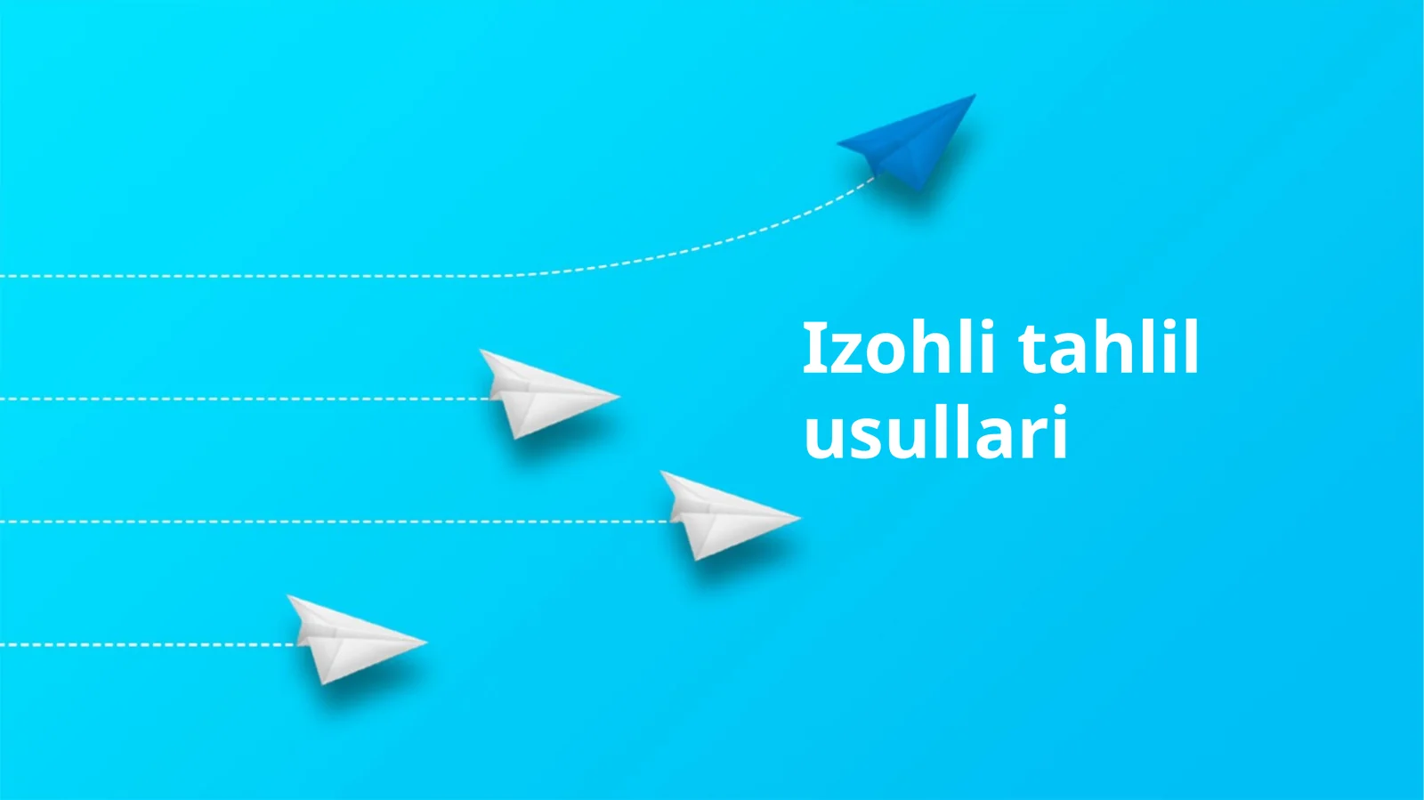 Izohli tahlil usullari