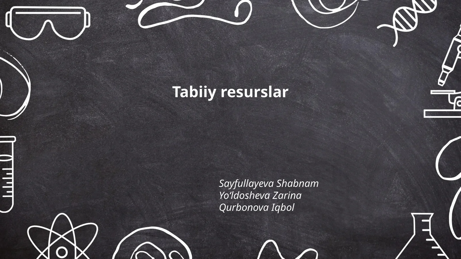 Tabiiy resurslar
